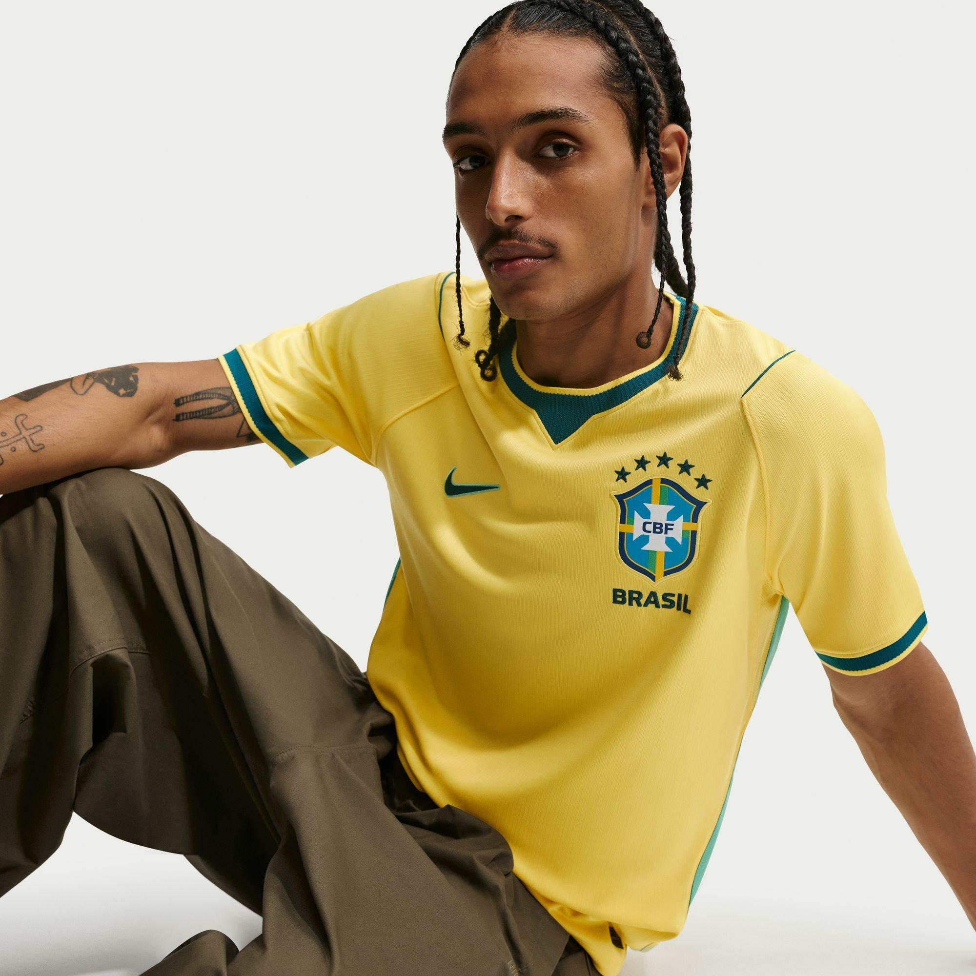 Men's CBF Brasil FIFA World Cup 2026 Dri-Fit Stadium Jersey, Home