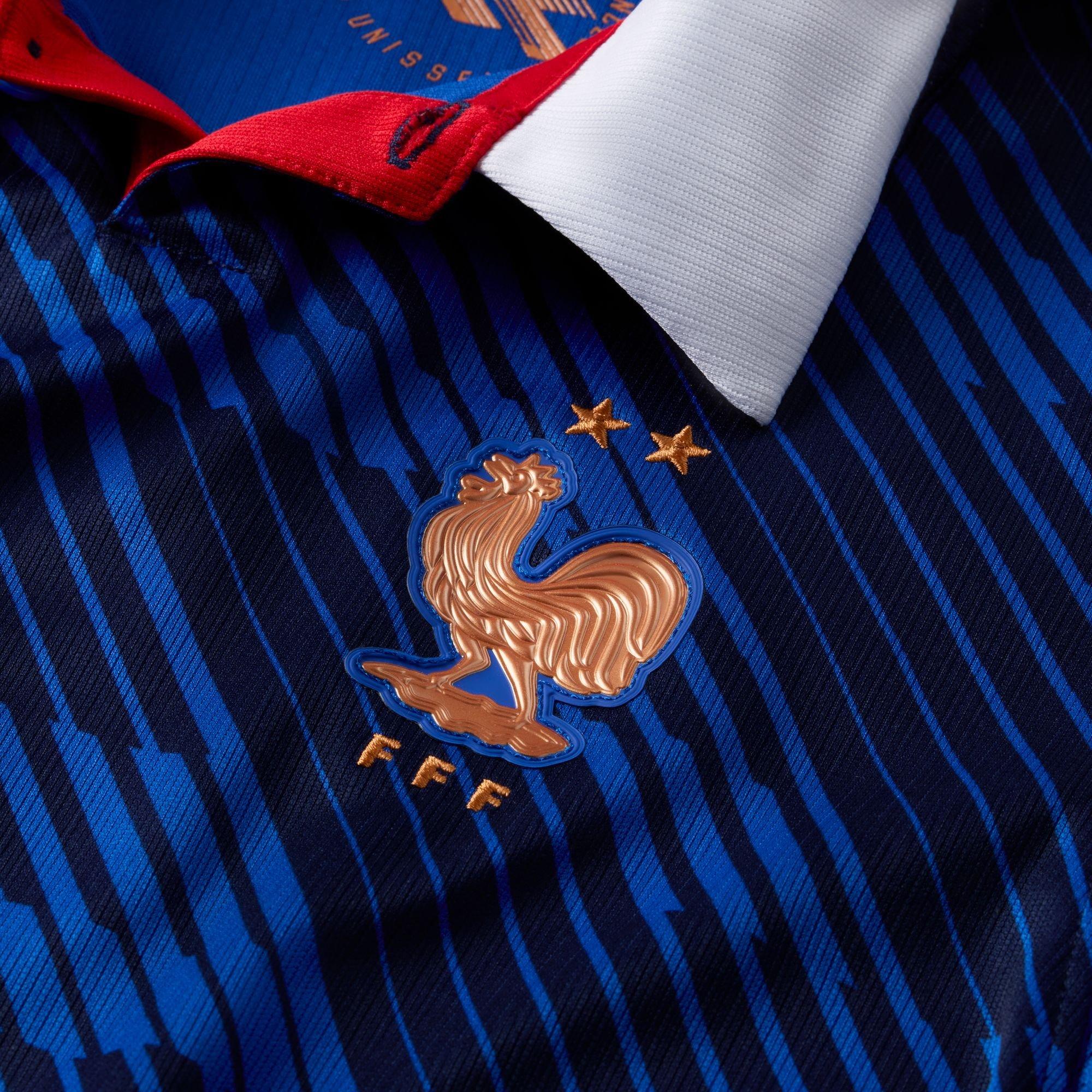 Kids' FFF France FIFA World Cup 2026 Dri-Fit Stadium Jersey, Home