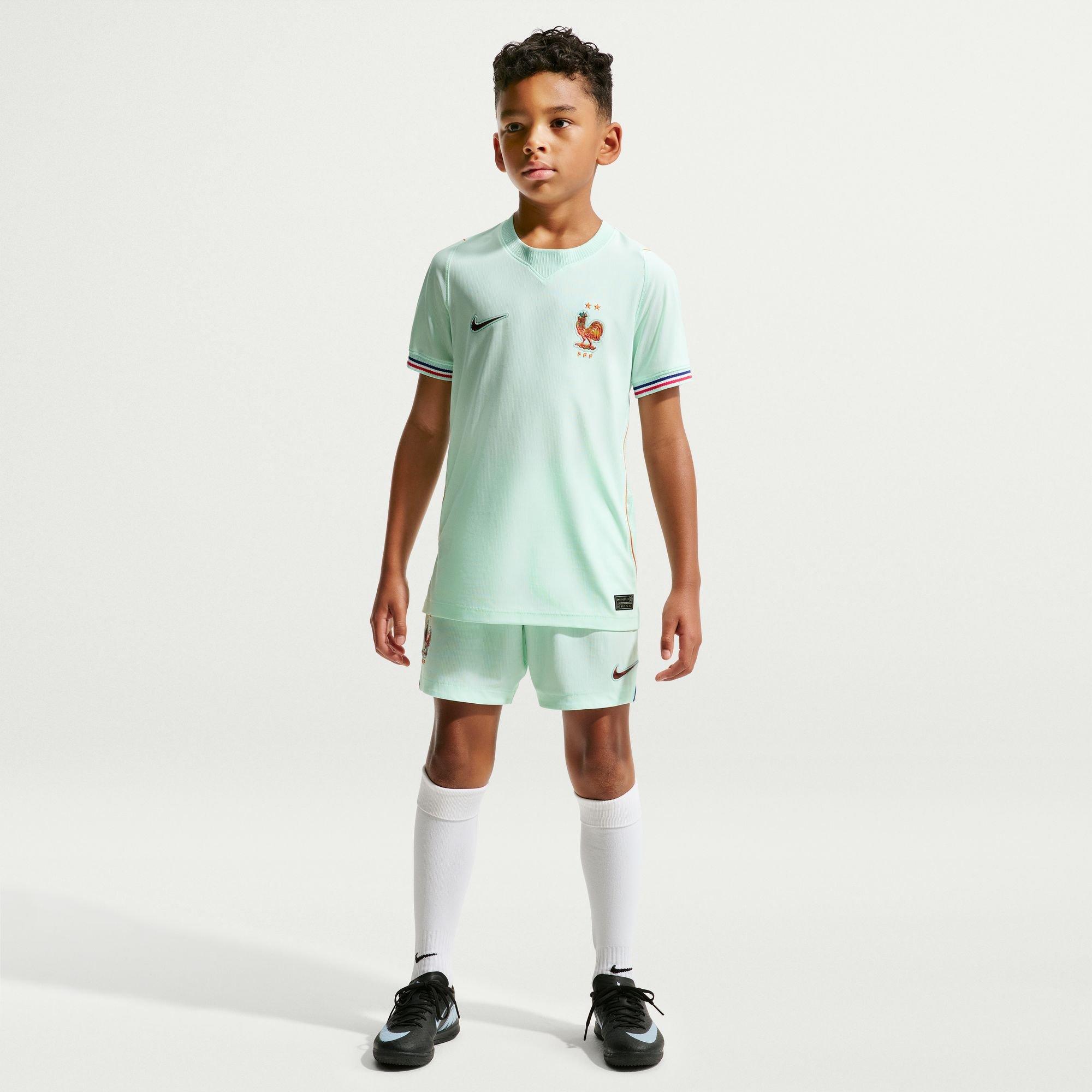 Kids' FFF France FIFA World Cup 2026 Dri-Fit Stadium Jersey, Away