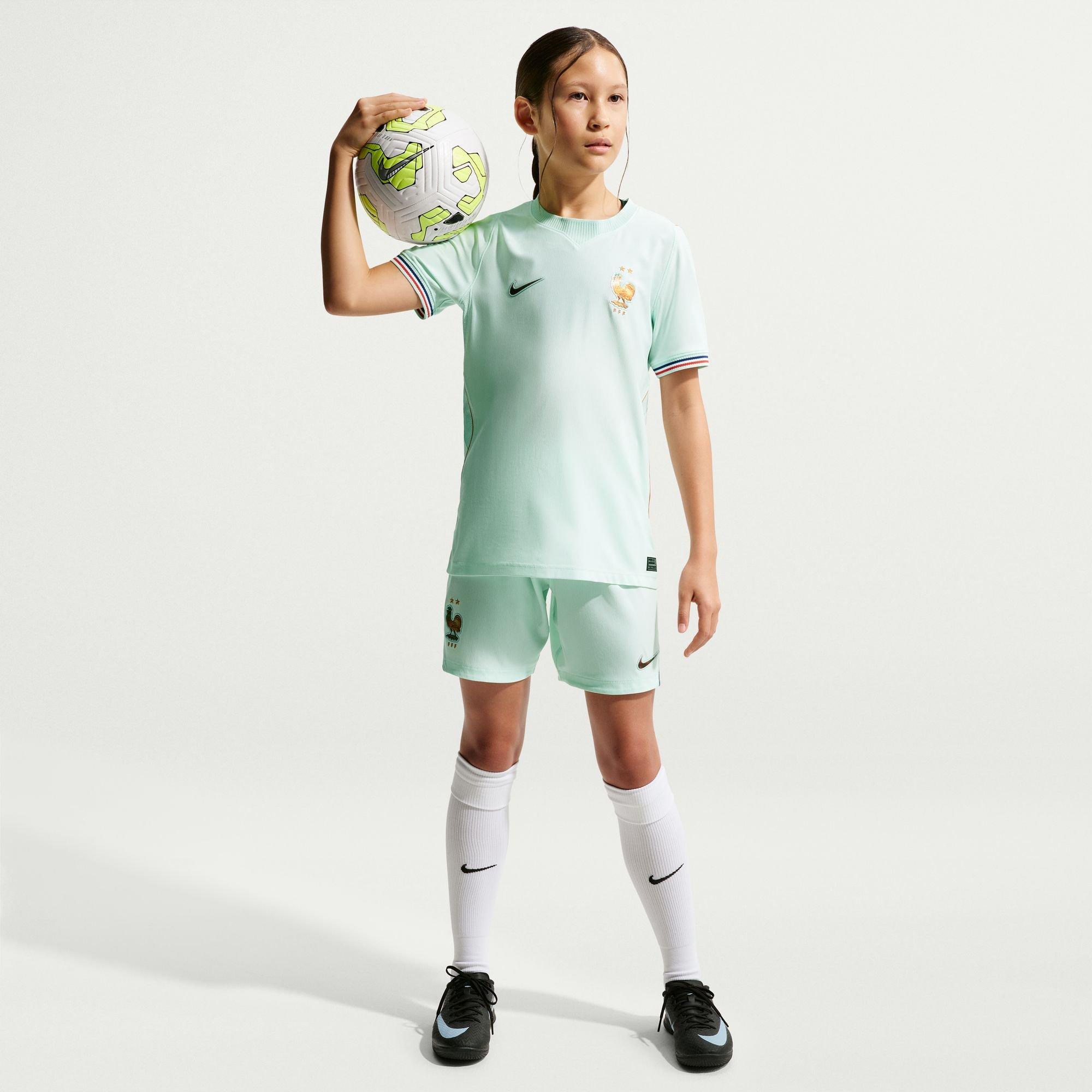 Kids' FFF France FIFA World Cup 2026 Dri-Fit Stadium Jersey, Away