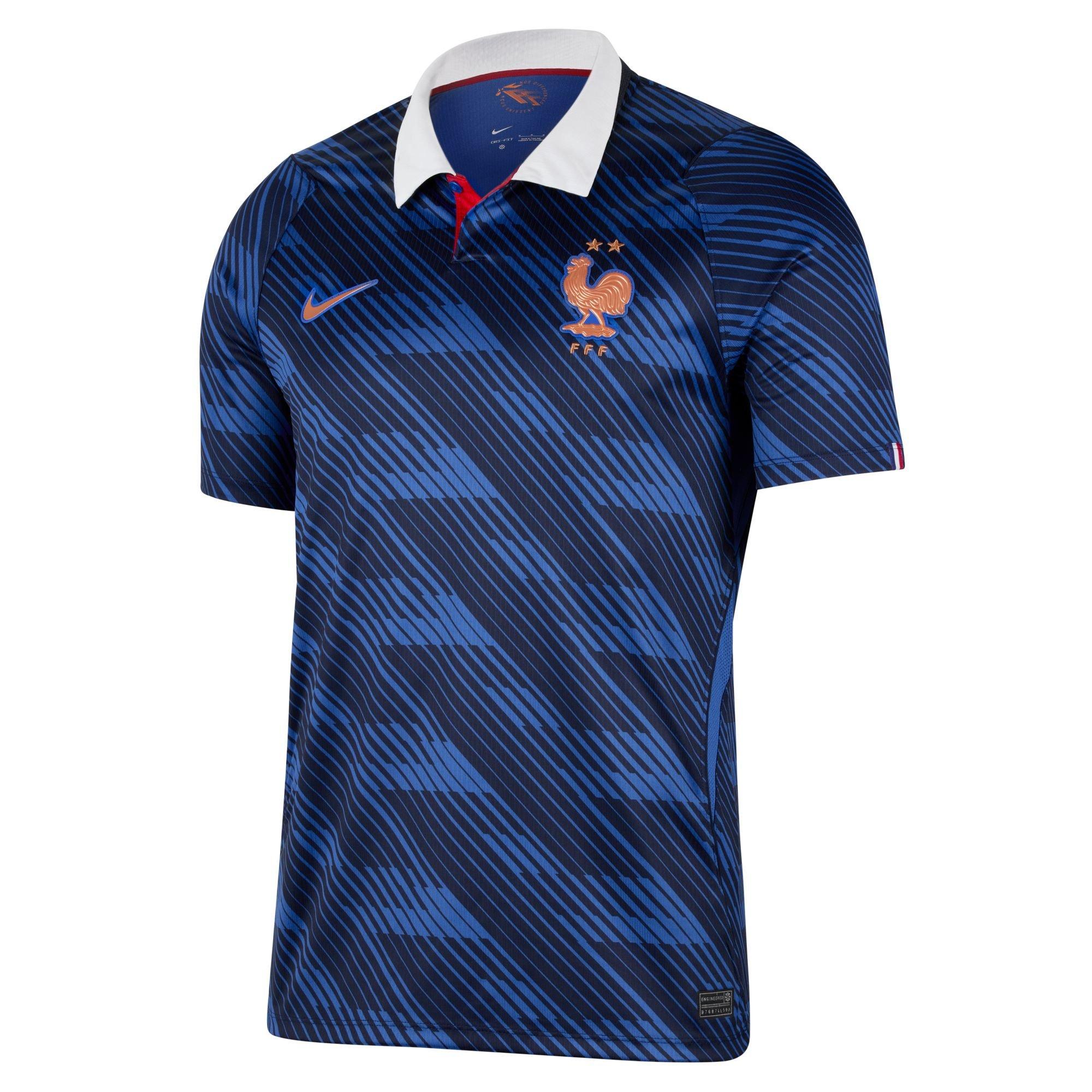 Men's FFF France FIFA World Cup 2026 Dri-Fit Stadium Jersey, Home