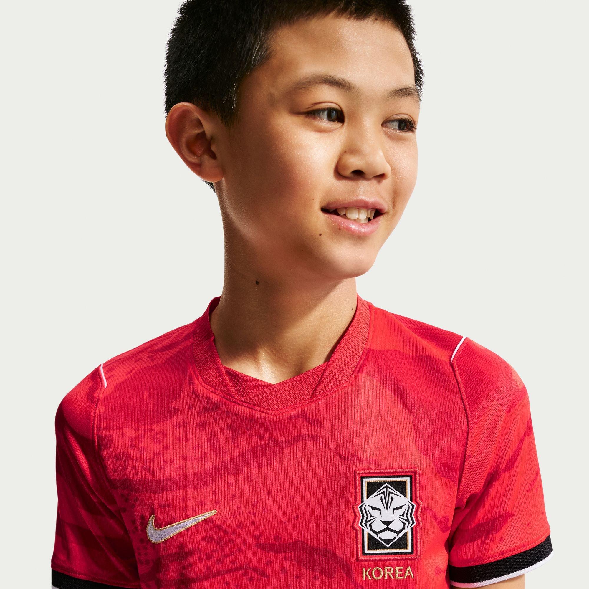 Kids' KFA Korea FIFA World Cup 2026 Dri-Fit Stadium Jersey, Home