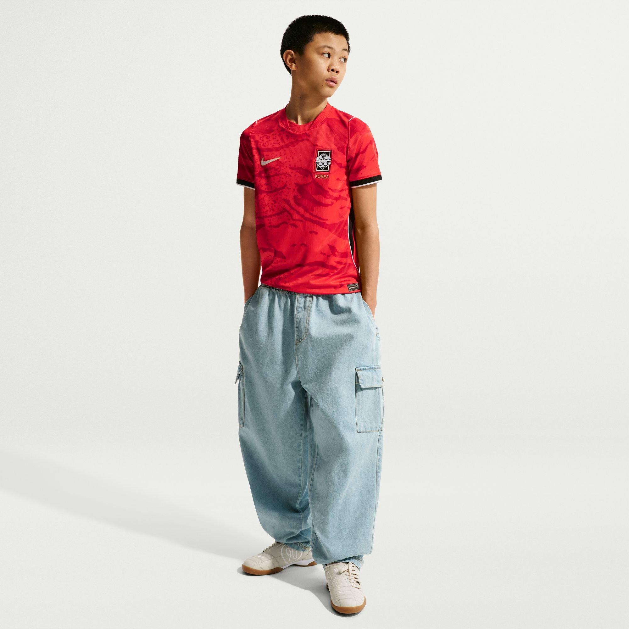 Kids' KFA Korea FIFA World Cup 2026 Dri-Fit Stadium Jersey, Home