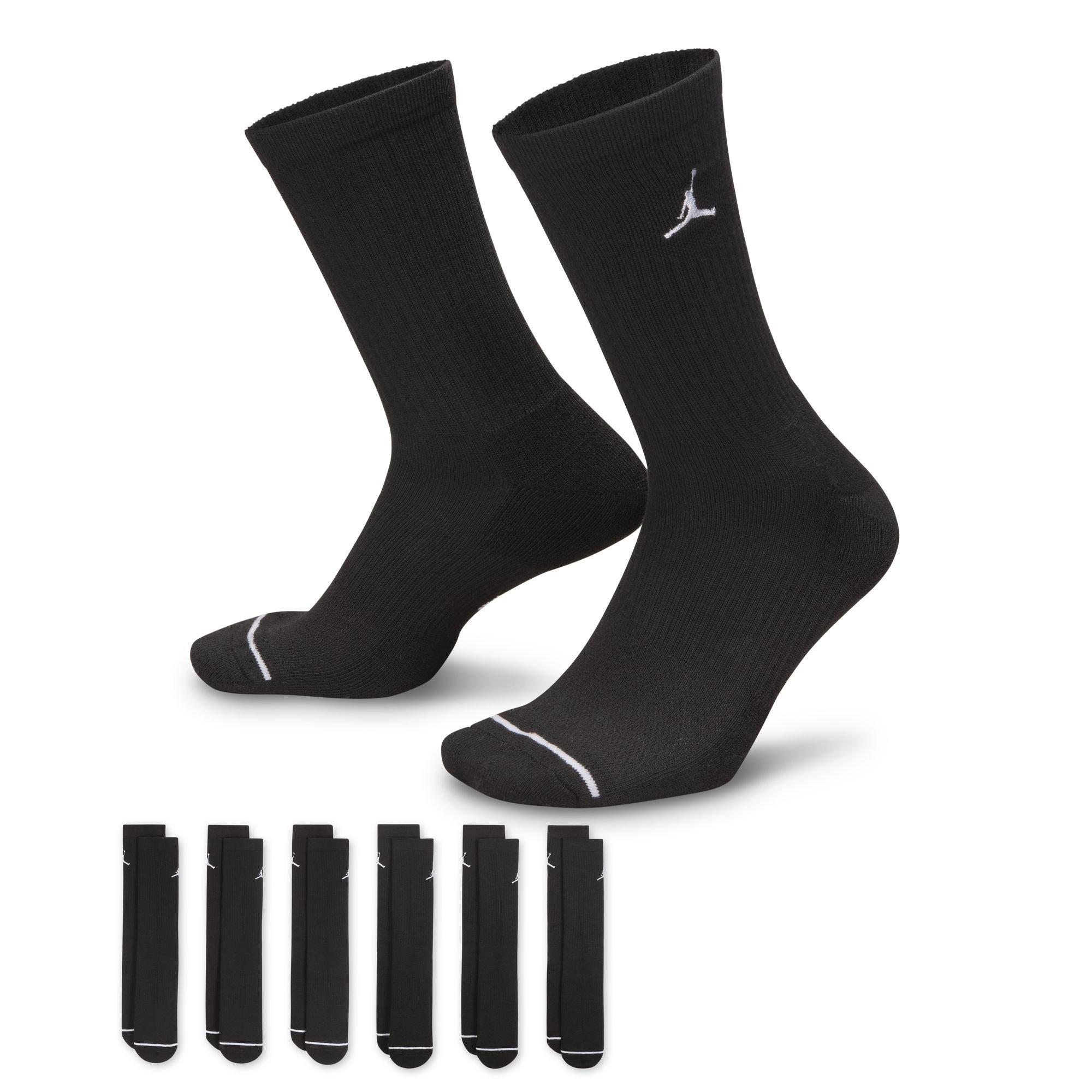 Men's Everyday Cushioned Crew Socks, 6 Pack
