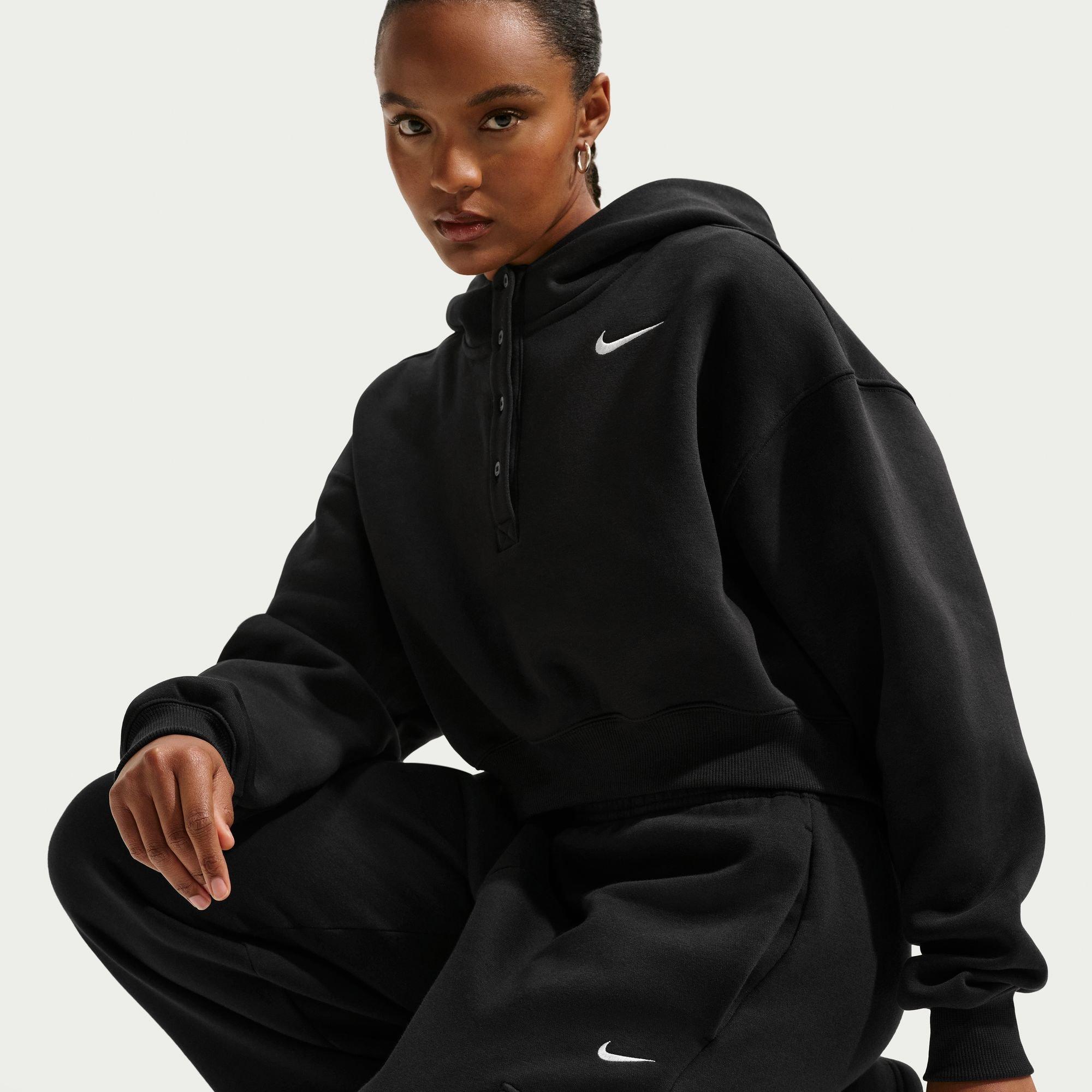 Women's Sportswear Phoenix Fleece Over Sized Cropped Henly Hoodie