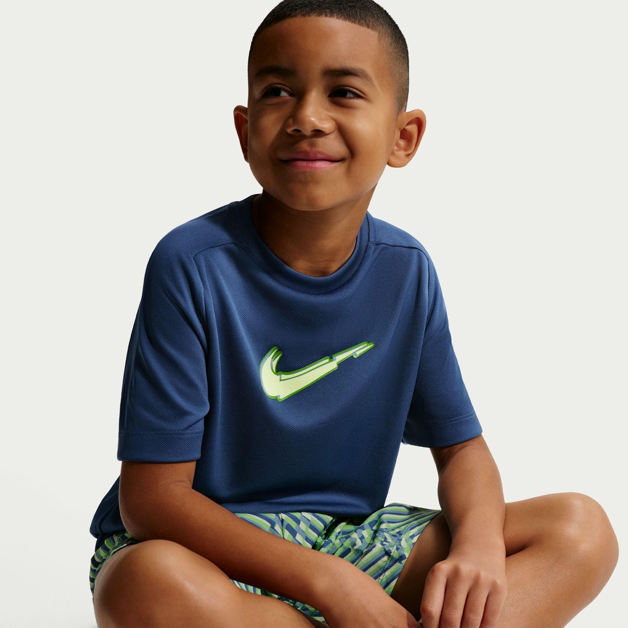 Boys' Multi Dri-FIT Training Shifted Logo Short Sleeve T-Shirt