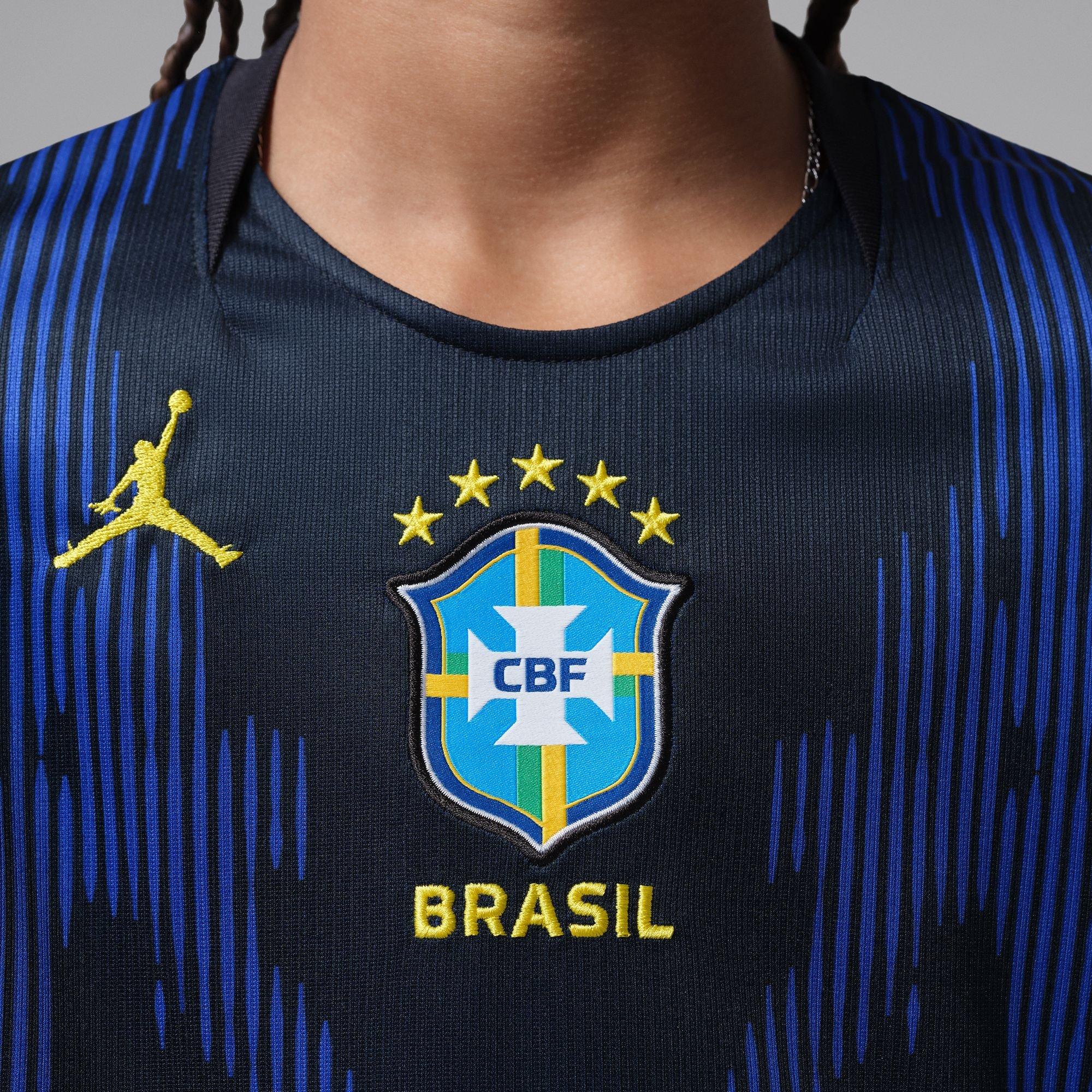 Kids' CBF Brazil World Cup 2026 Dri-Fit Stadium Jersey, Third