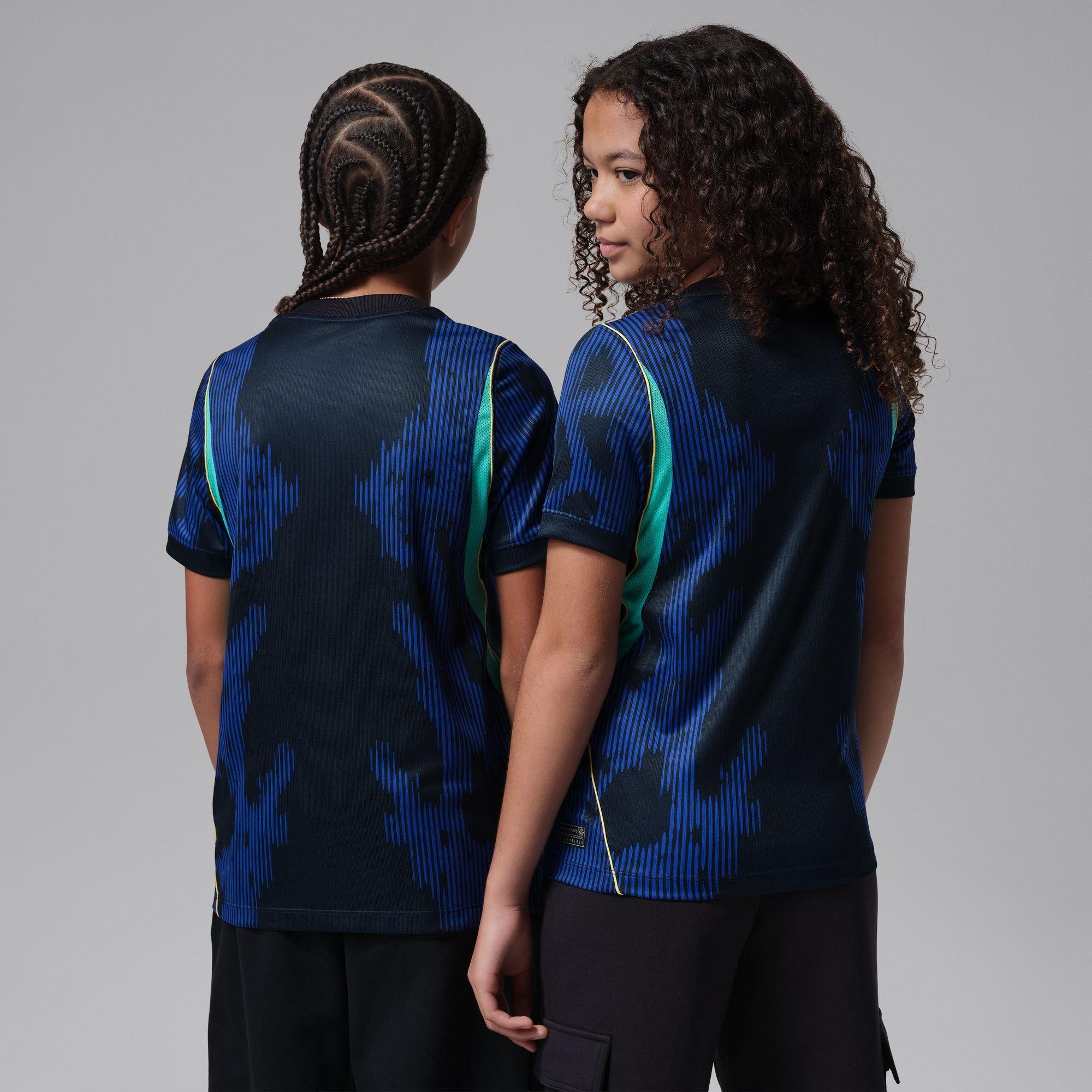 Kids' CBF Brazil World Cup 2026 Dri-Fit Stadium Jersey, Third