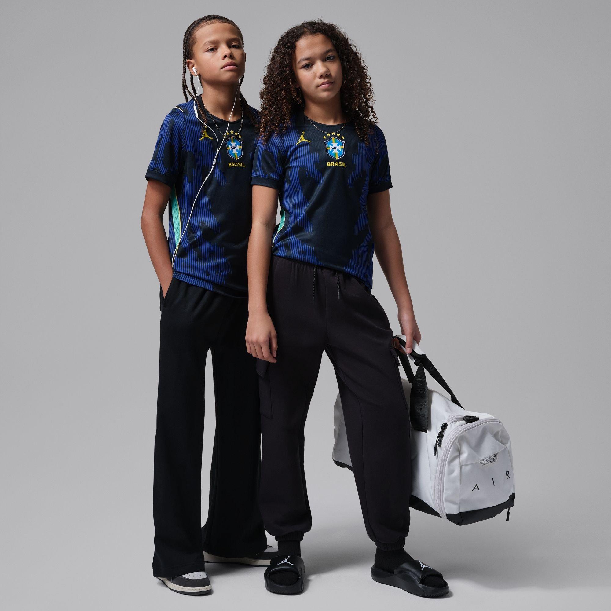 Kids' CBF Brazil World Cup 2026 Dri-Fit Stadium Jersey, Third