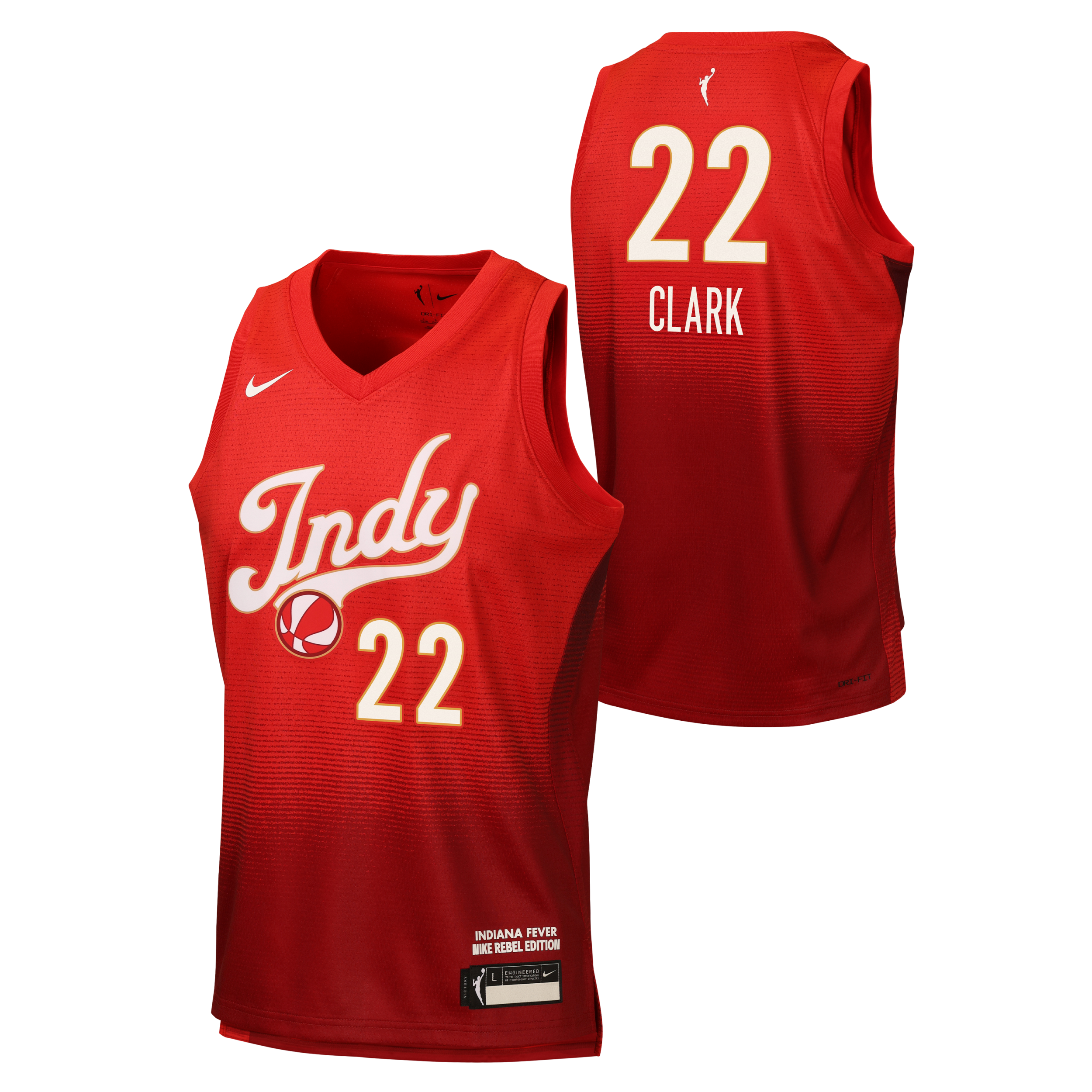 Kids' Indiana Fever 2026 Caitlin Clark Victory Rebel Jersey