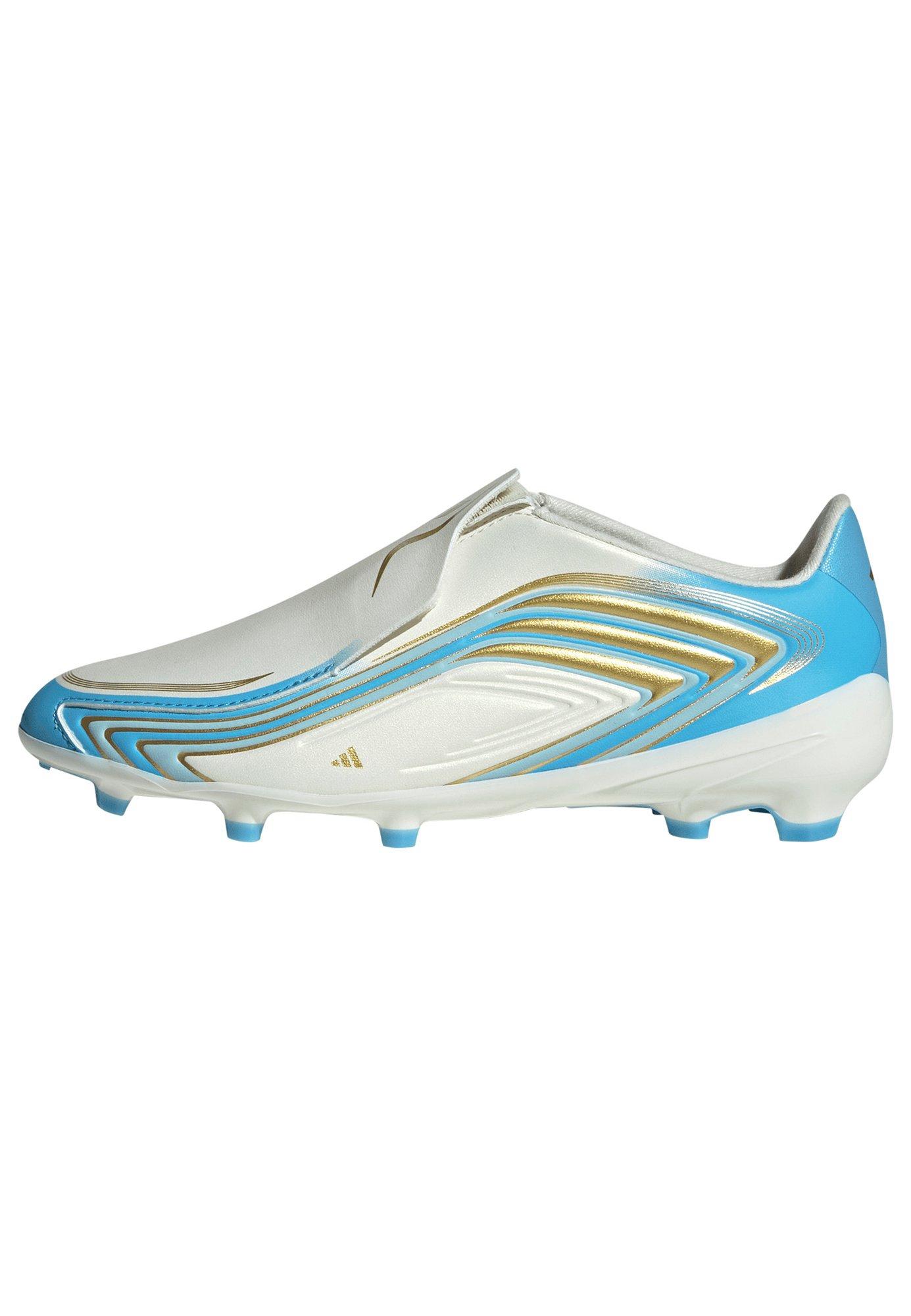 Kids' F50 Messi League Laceless Firm Ground Soccer Cleats