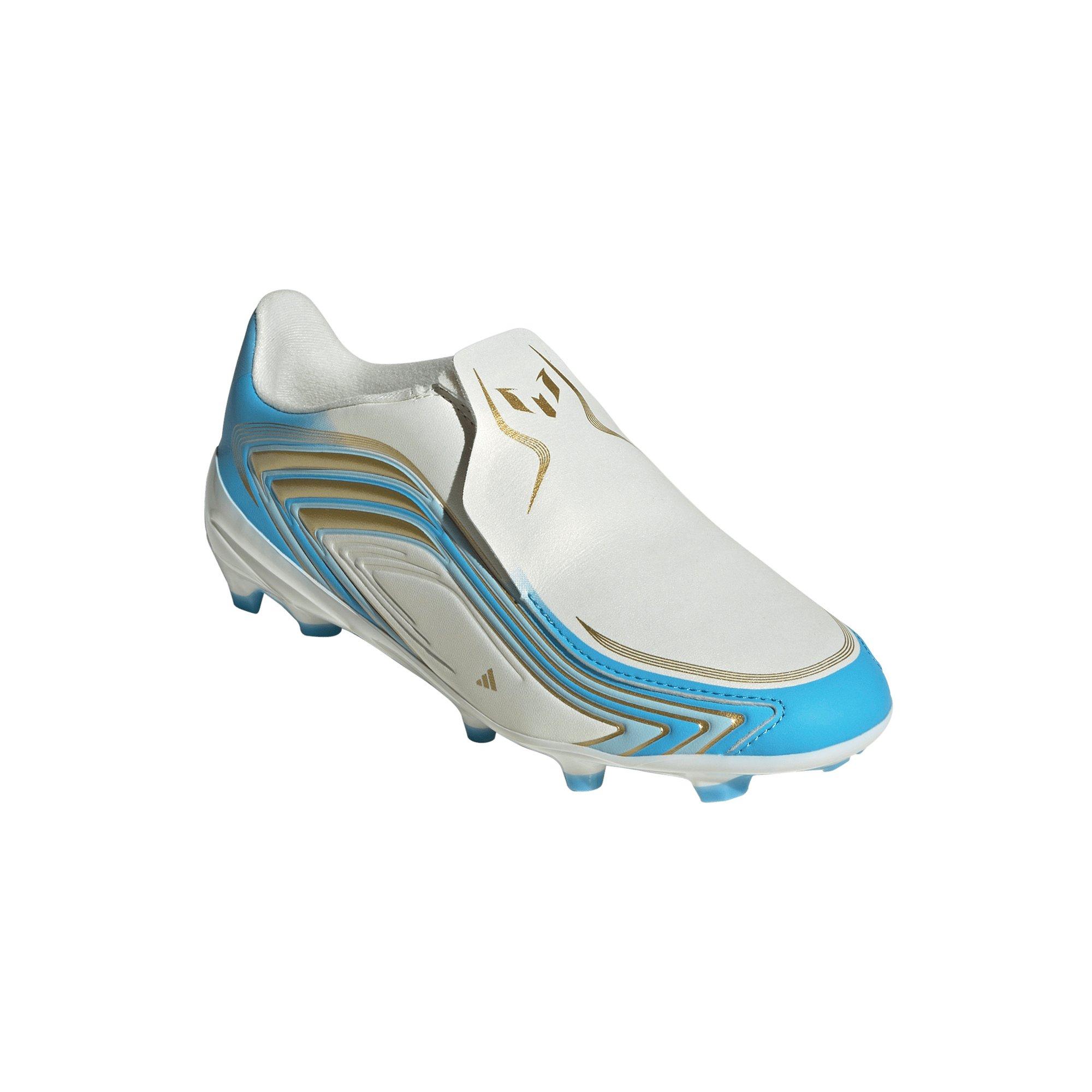 Kids' F50 Messi League Laceless Firm Ground Soccer Cleats