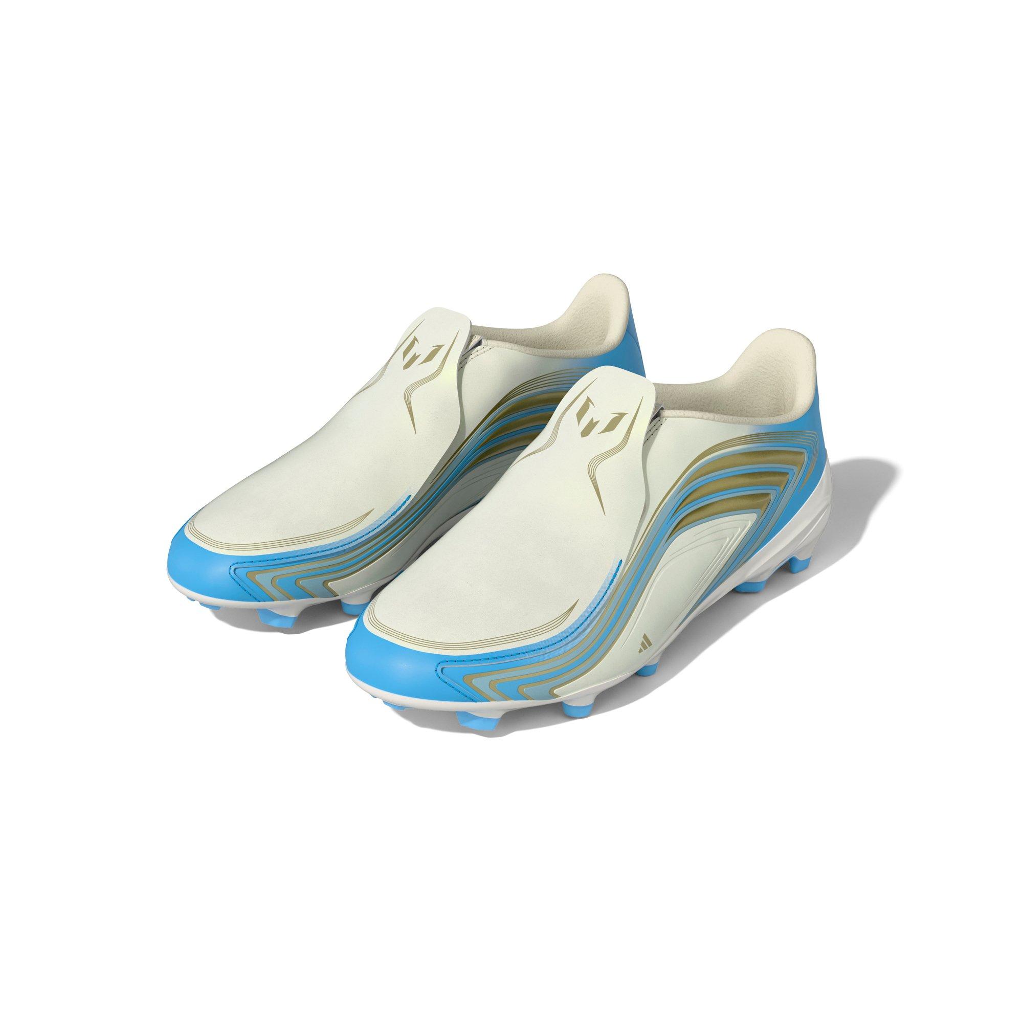 Kids' F50 Messi League Laceless Firm Ground Soccer Cleats