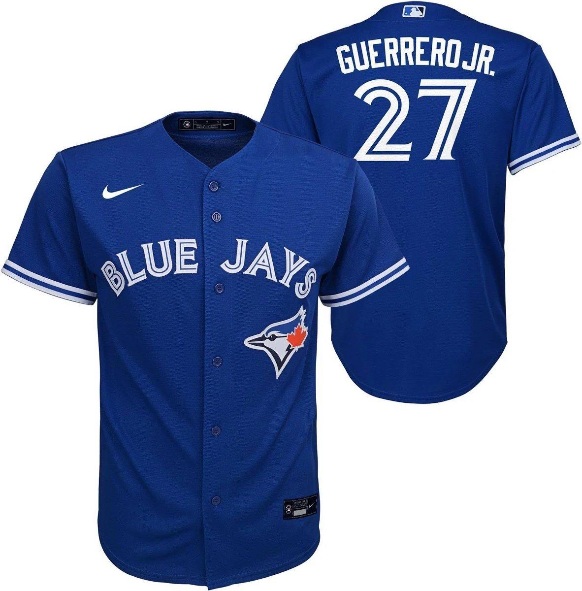 Kids' 2026 Toronto Blue Jays Vladimir Guerreo Jr. Alternate Baseline Jersey