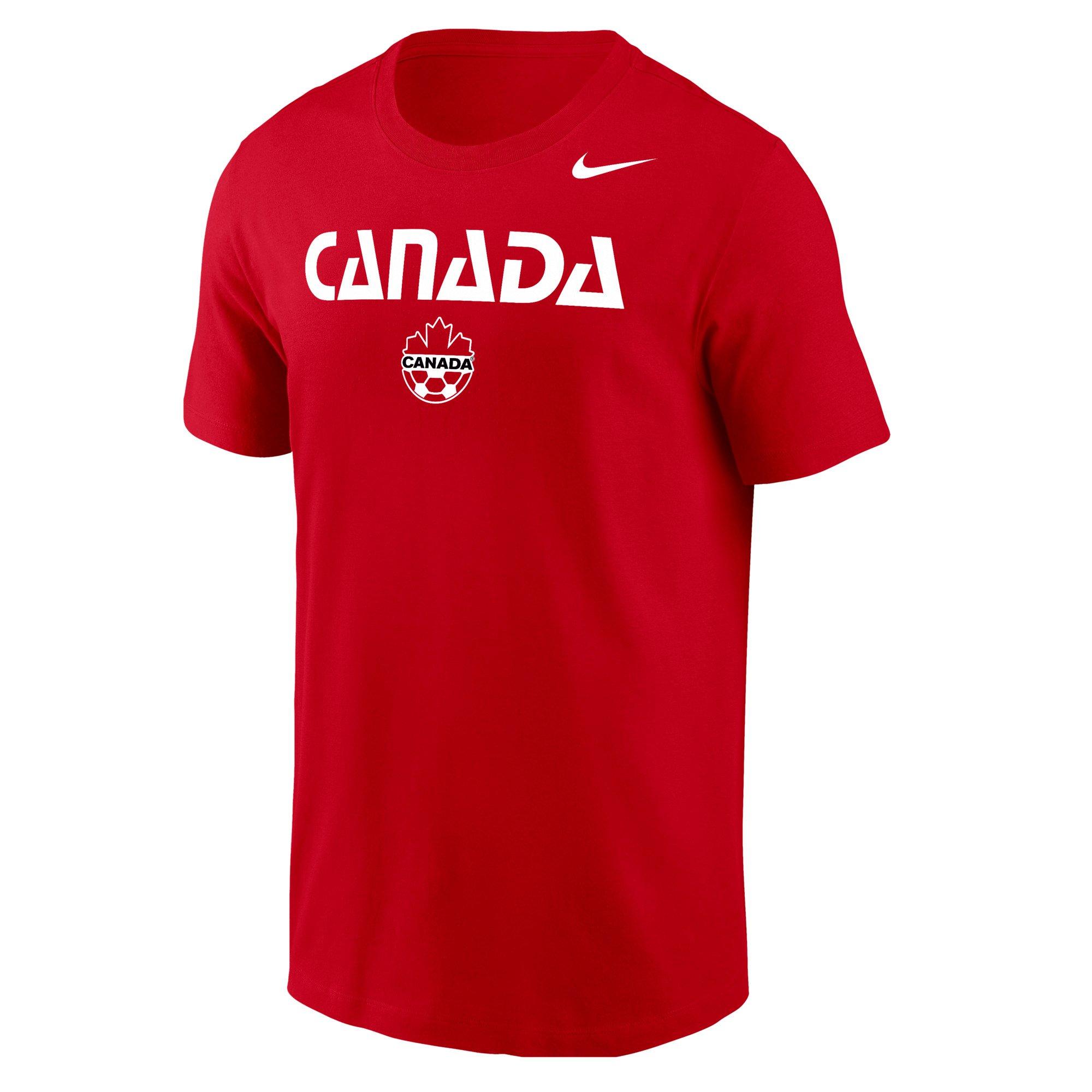 Men's Team Canada FIFA World Cup 2026 Wordmark Core Cotton Short Sleeve T-Shirt