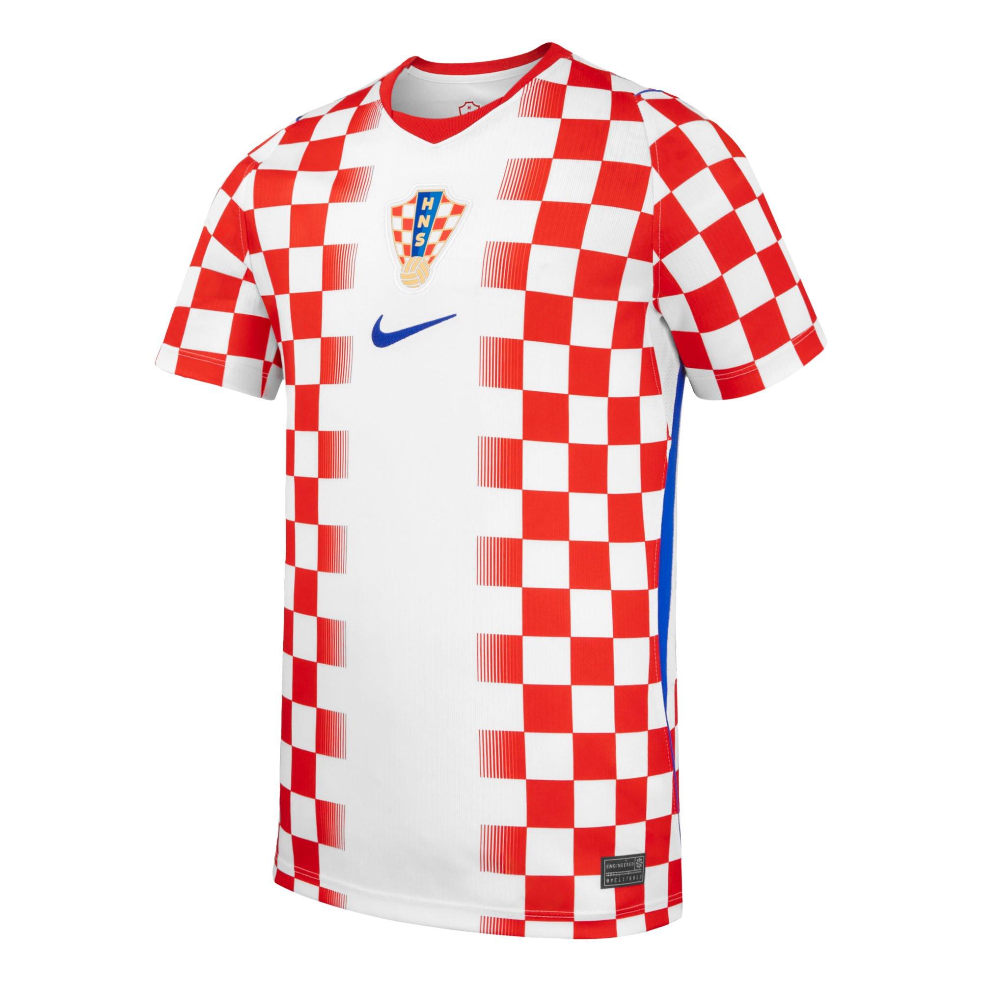 Kids' Croatia HNS FIFA World Cup 2026 Dri-FIT Stadium Home Jersey