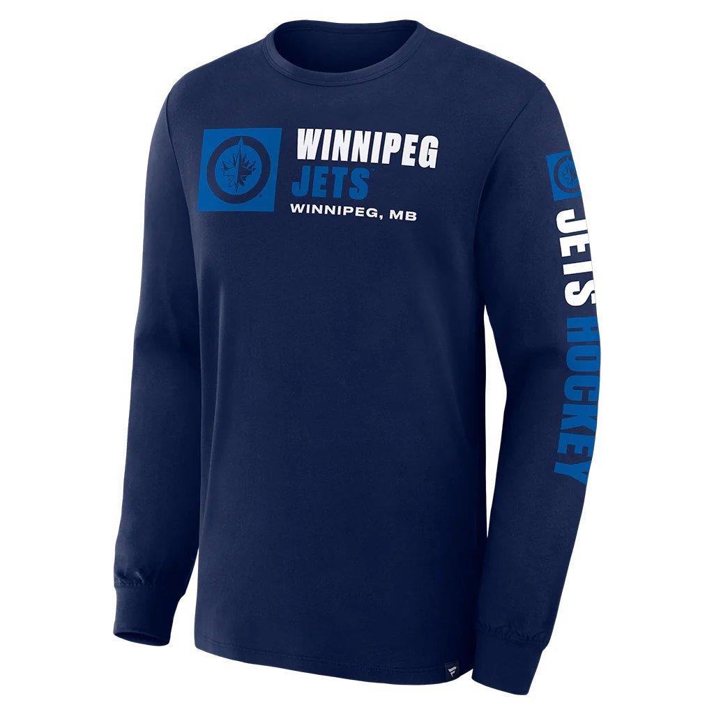 Men's Winnipeg Jets Goal Crease Long Sleeve Shirt