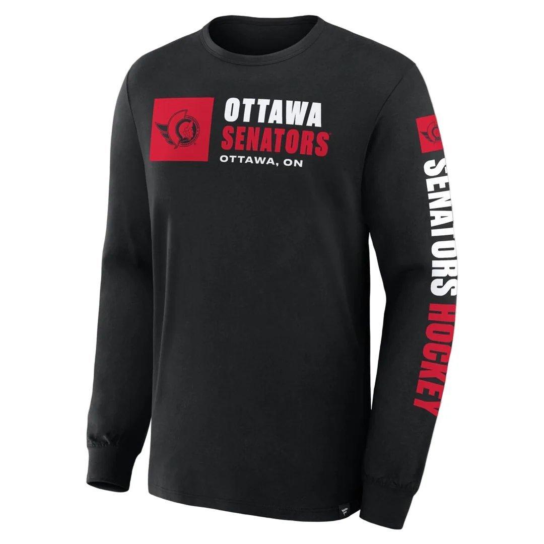 Men's Ottawa Senators Goal Crease Long Sleeve Shirt
