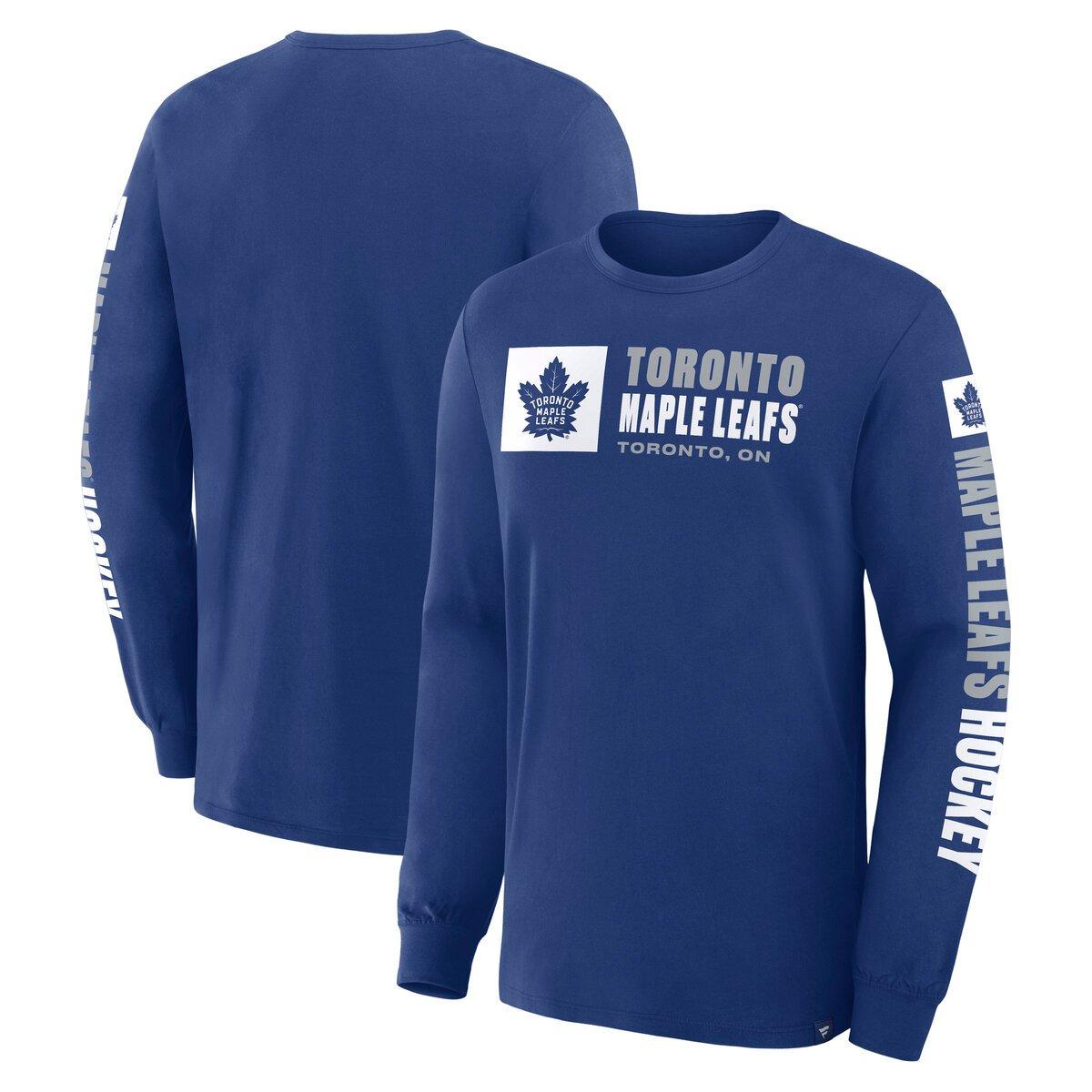Men's Toronto Maple Leafs Goal Crease Long Sleeve Shirt