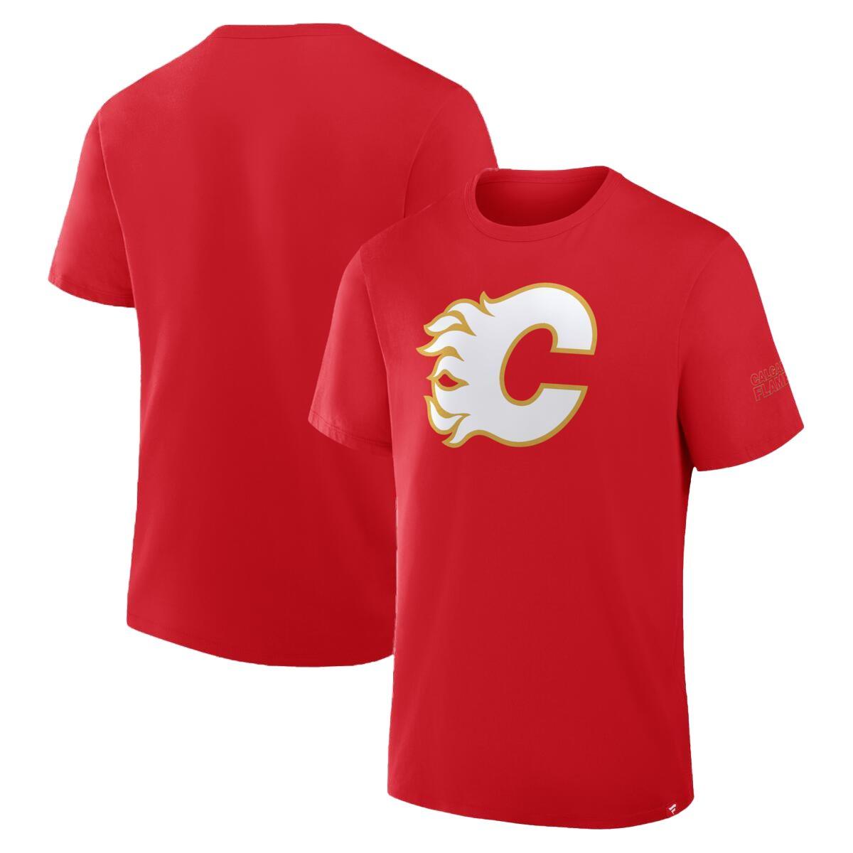 Men's Calgary Flames Hat Trick T-Shirt