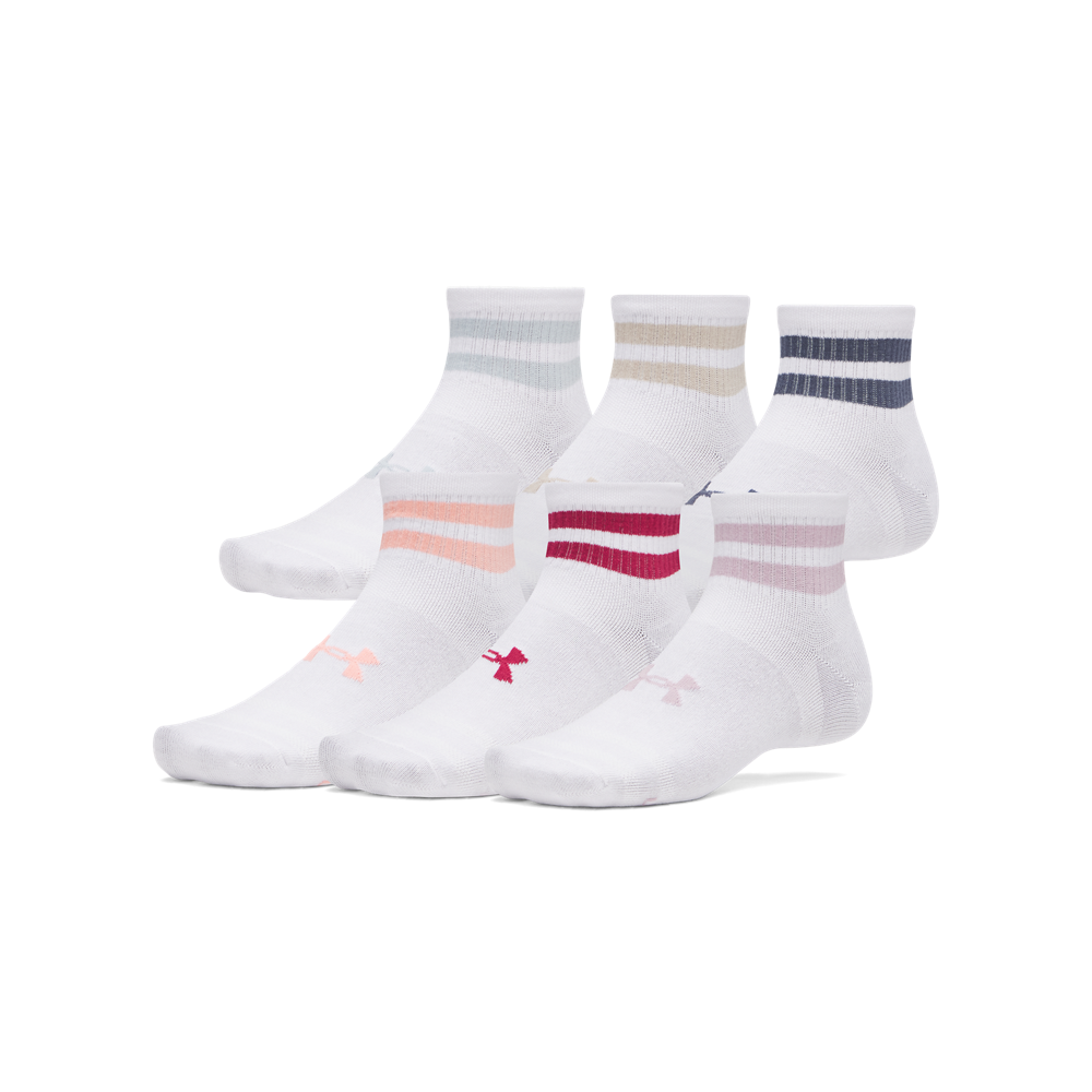 Women's Essential Quarter Socks, 6 Pack