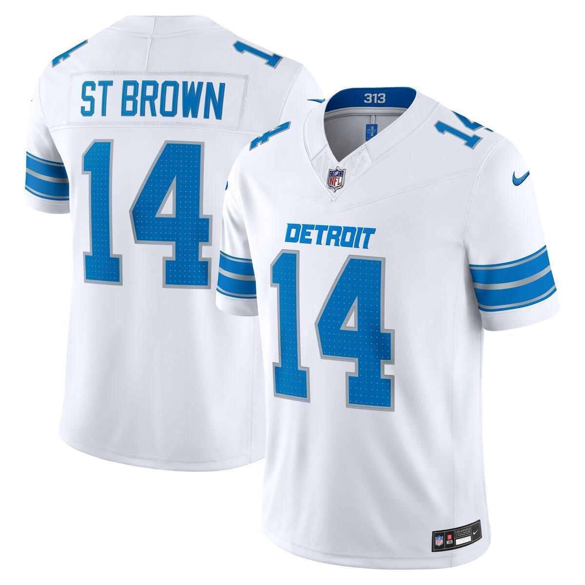 Men's Detroit Lions Limted Brown Away Jersey
