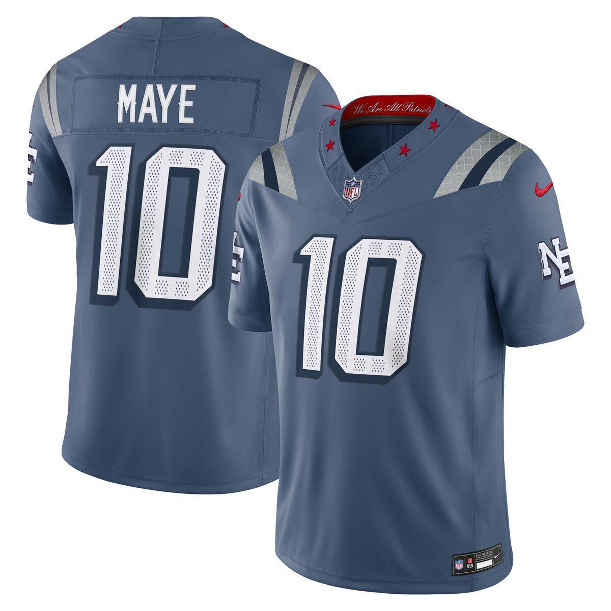 Men's New England Patriots Rivalries Drake Maye Jersey