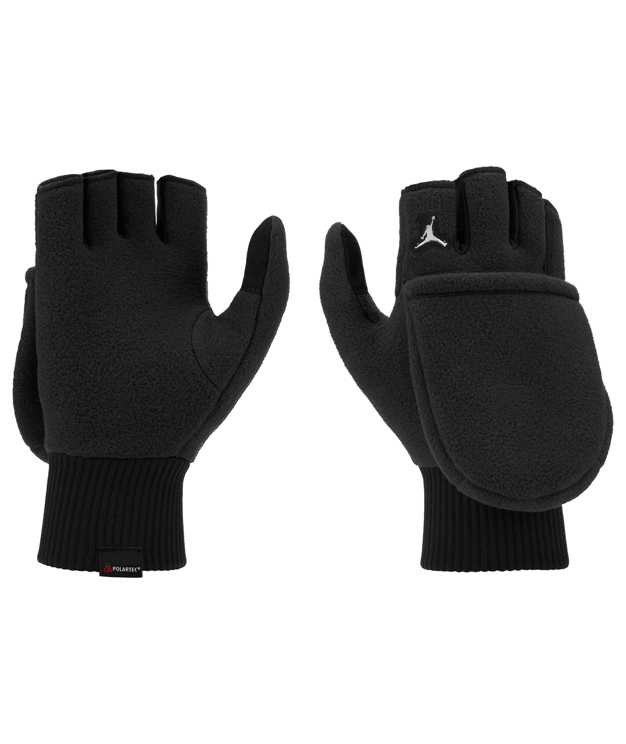 Men's Fleece Convertible Logo Man Gloves