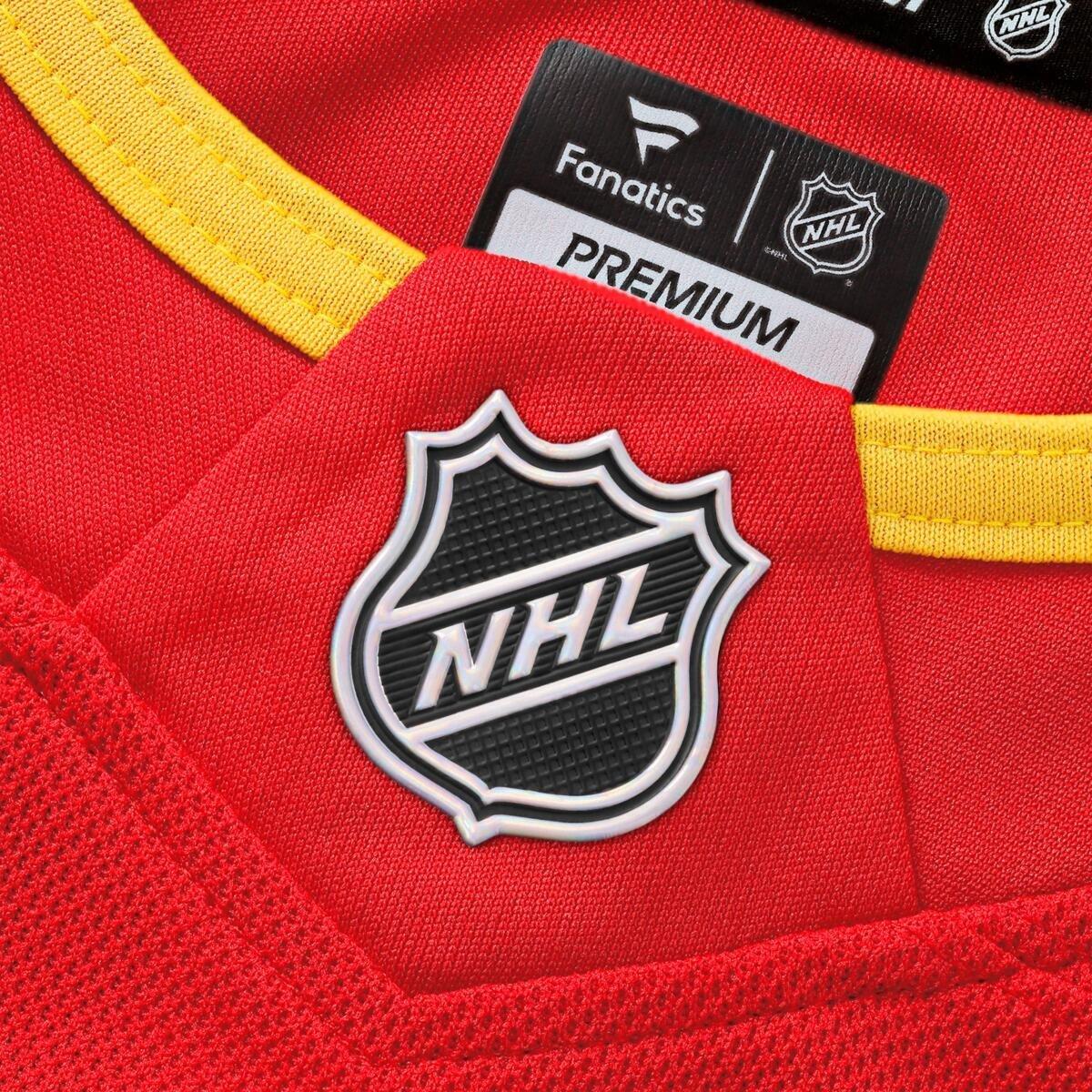 Men's Calgary Flames Dustin Wolf Home Jersey