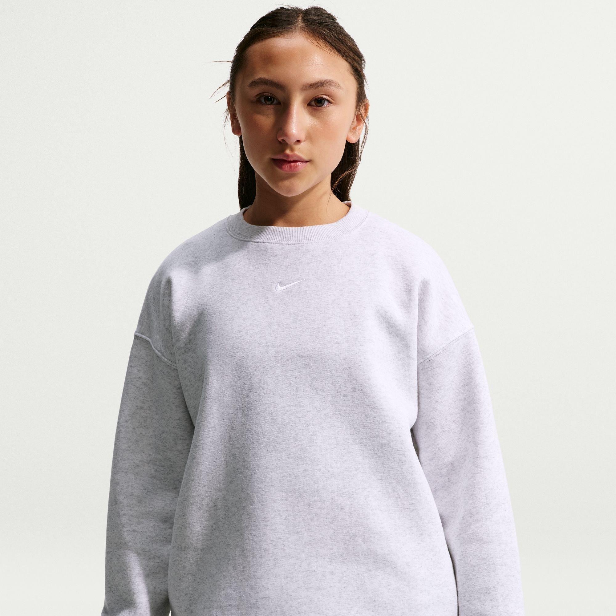 Girls' Studio Fleece Oversized Crew Neck