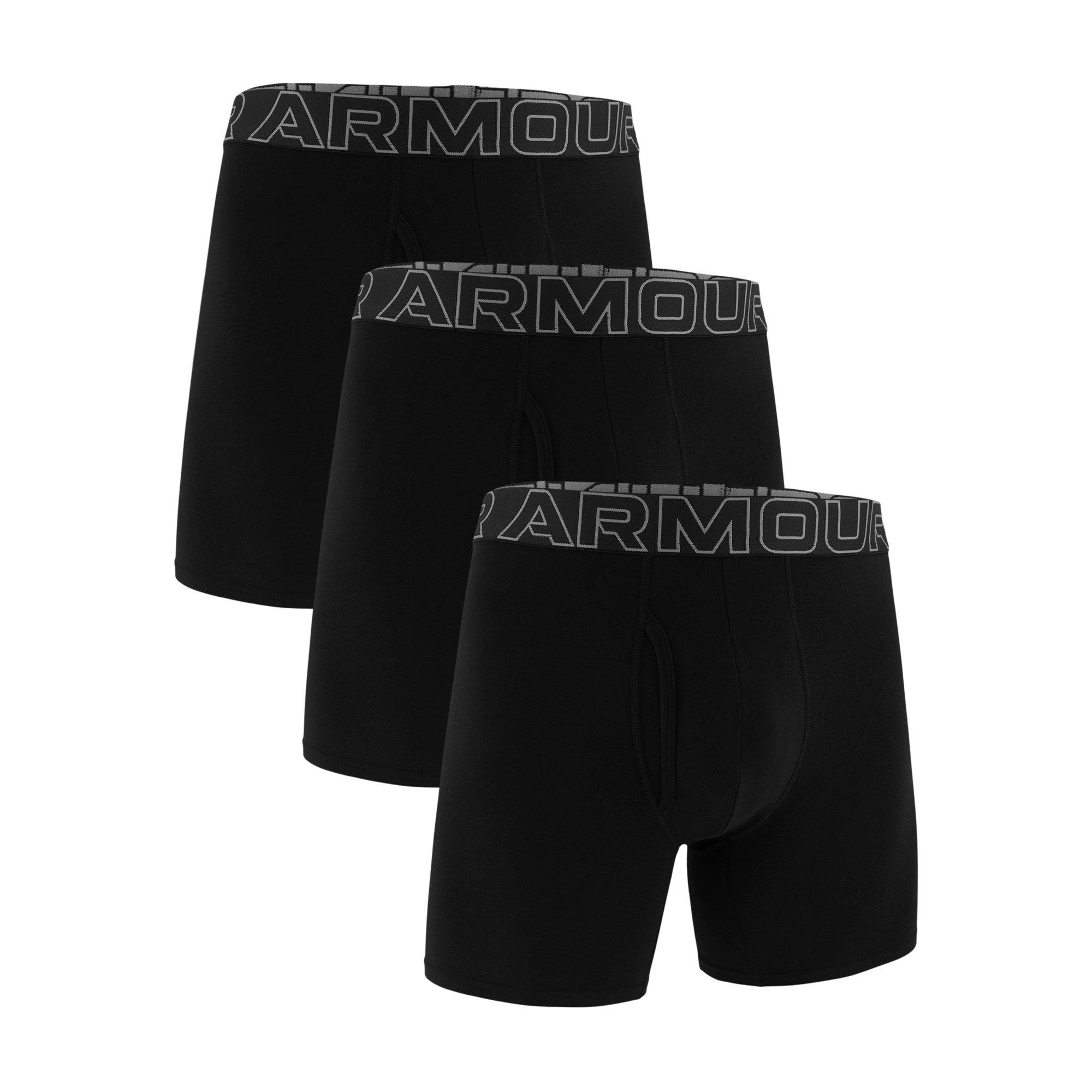 Under Armour Men's Performance Cotton 6" Boxer Briefs, 3 Pack