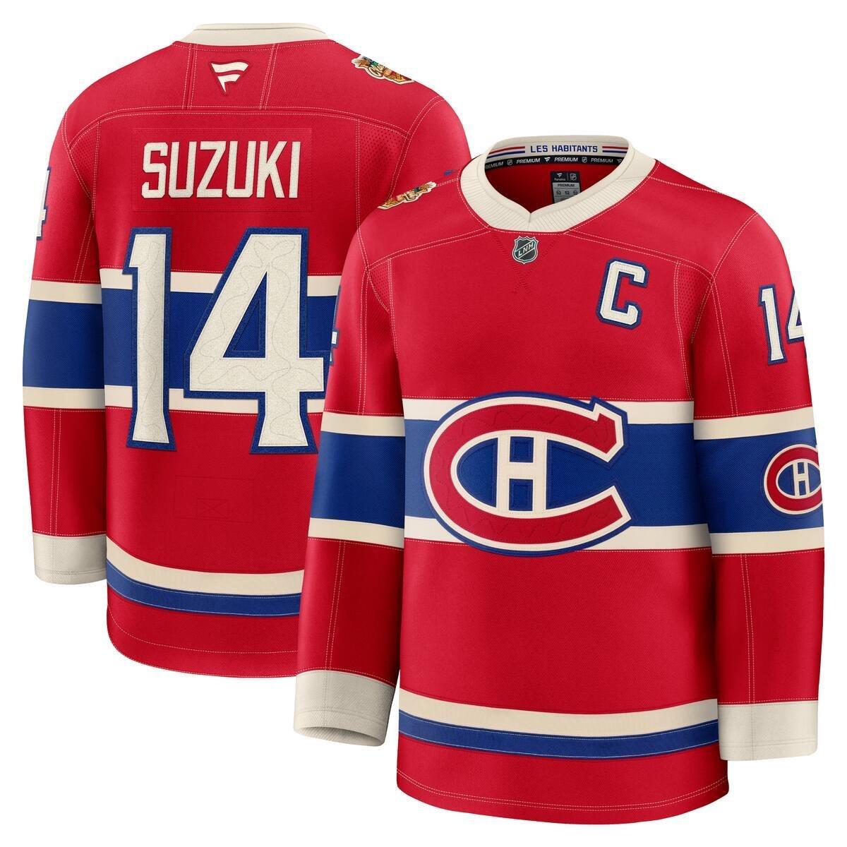 Fanatics Men's Canadiens Heritage Classic Nick Suzuki Jersey