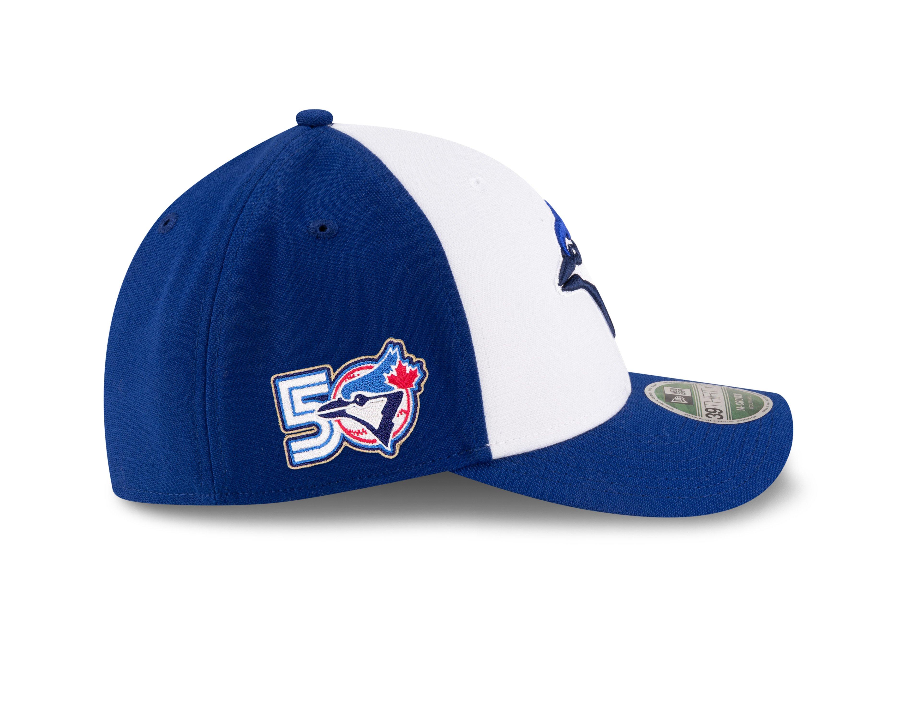 New Era Men's Toronto Blue Jays 50th Anniversary Alternate 3 39THIRTY Stretch Fit Hat