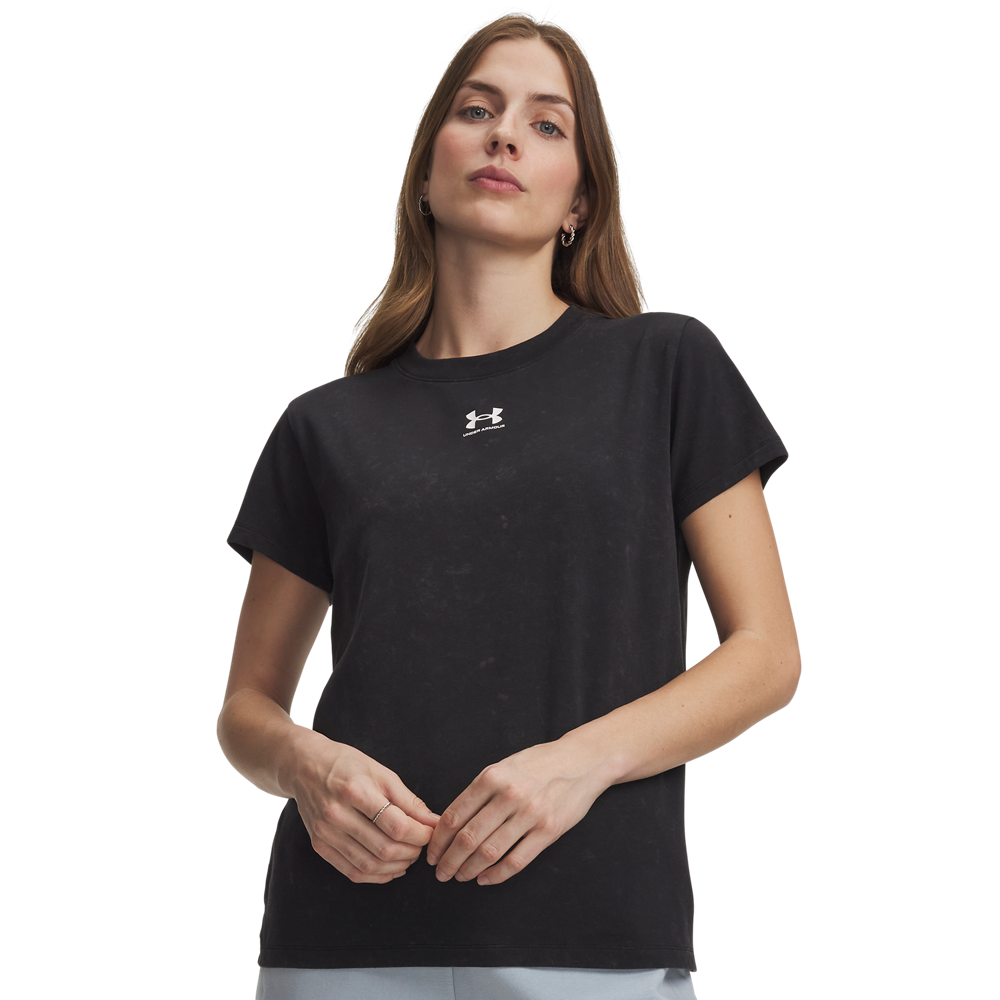 Under Armour Women's Rival Cotton Wash Short Sleeve T-Shirt