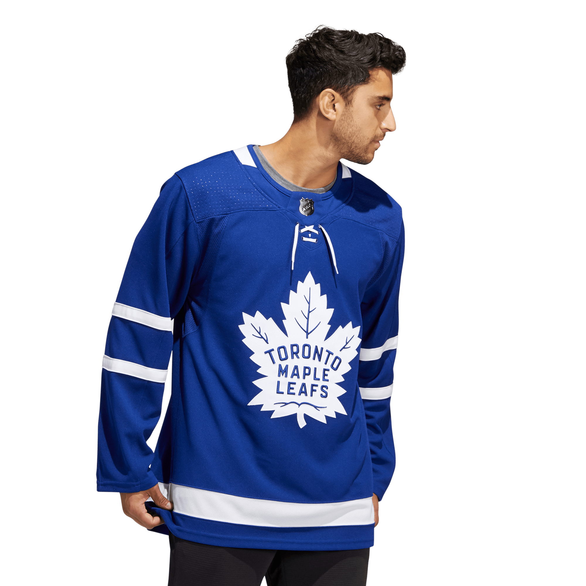 Men's Toronto Maple Leafs Authentic Home Wordmark Jersey from adidas