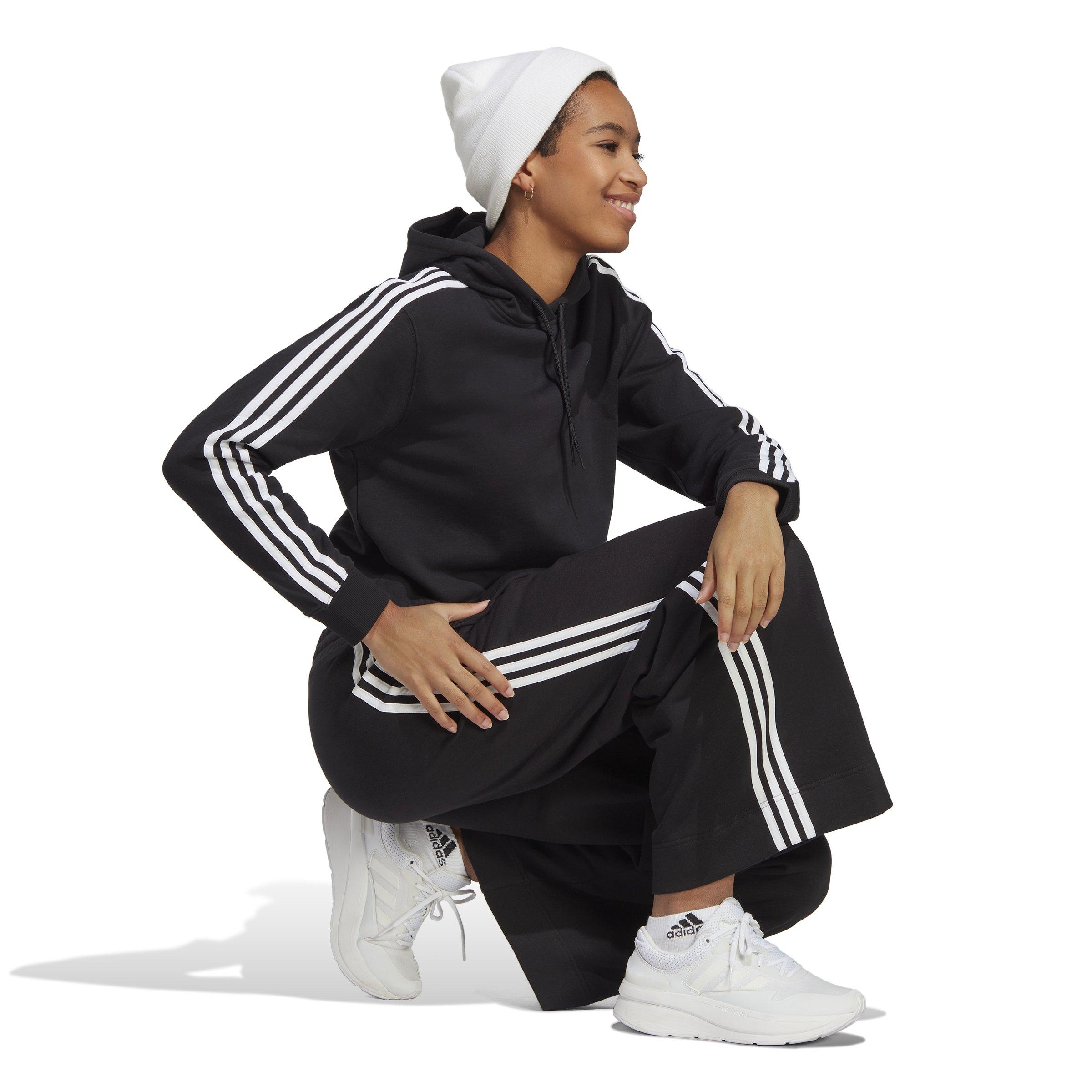 Women's Essentials 3-Stripes French Terry Crop Hoodie