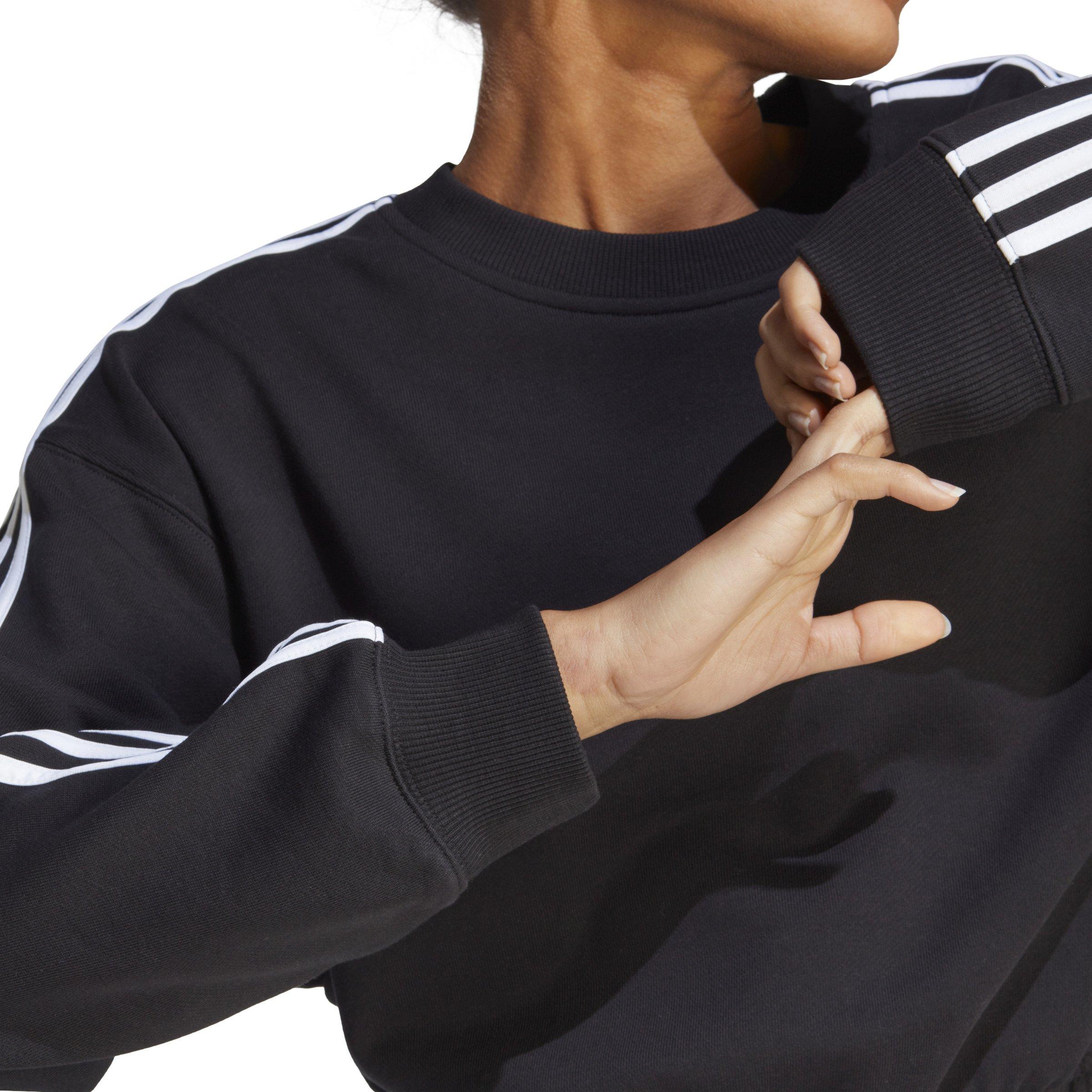 Women's Essentials 3-Stripes Cropped Sweatshirt