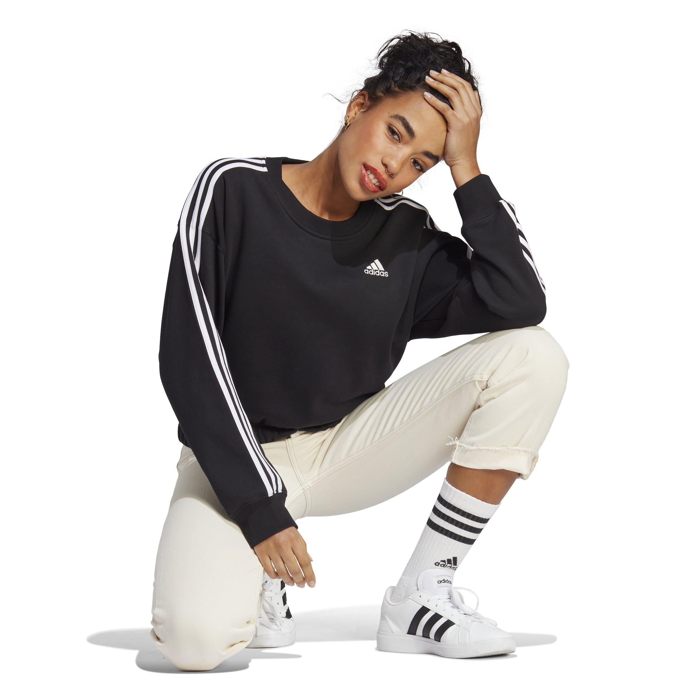 Women's Essentials 3-Stripes Cropped Sweatshirt