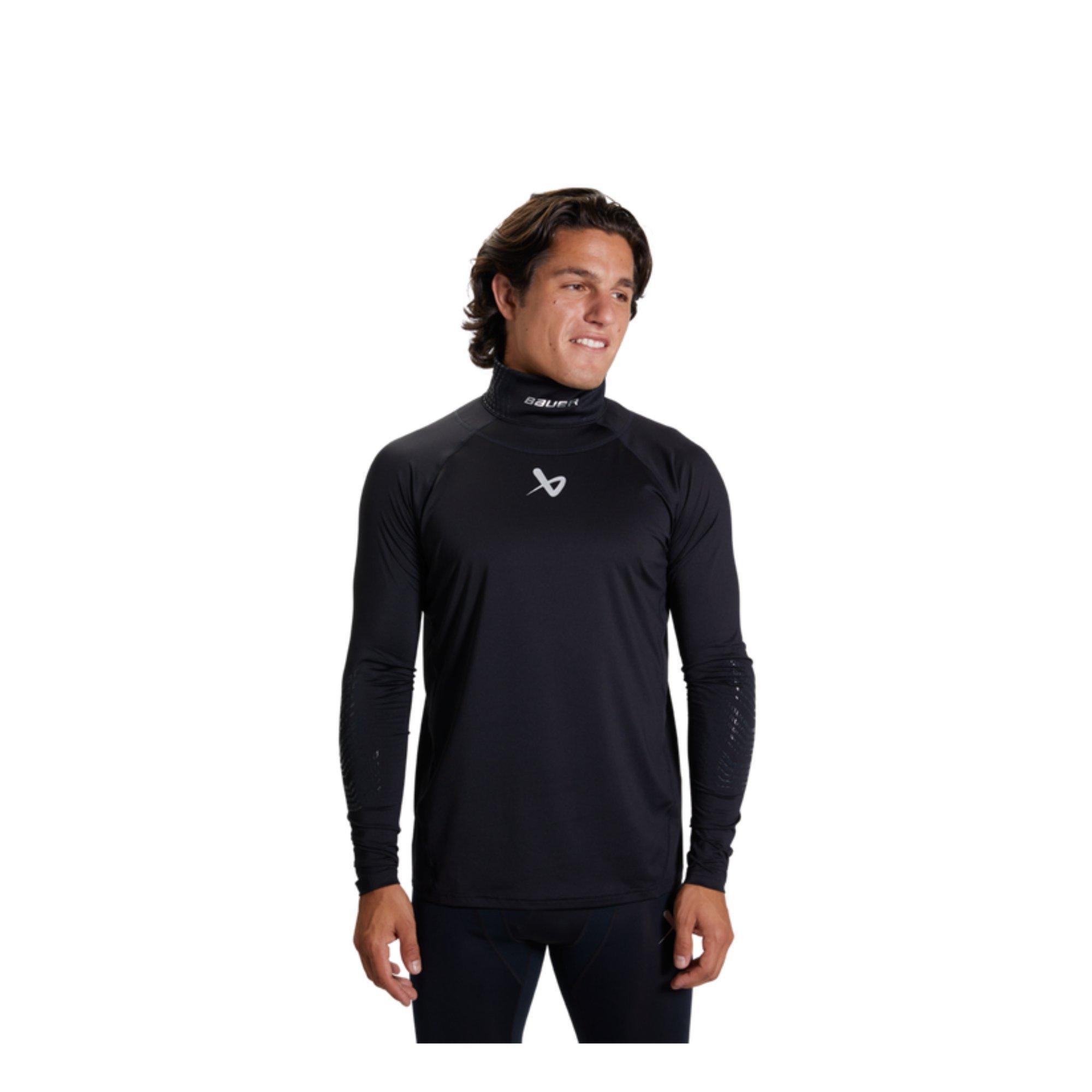 Senior NeckProtect Long Sleeve Hockey Baselayer Neck Guard Top from Bauer