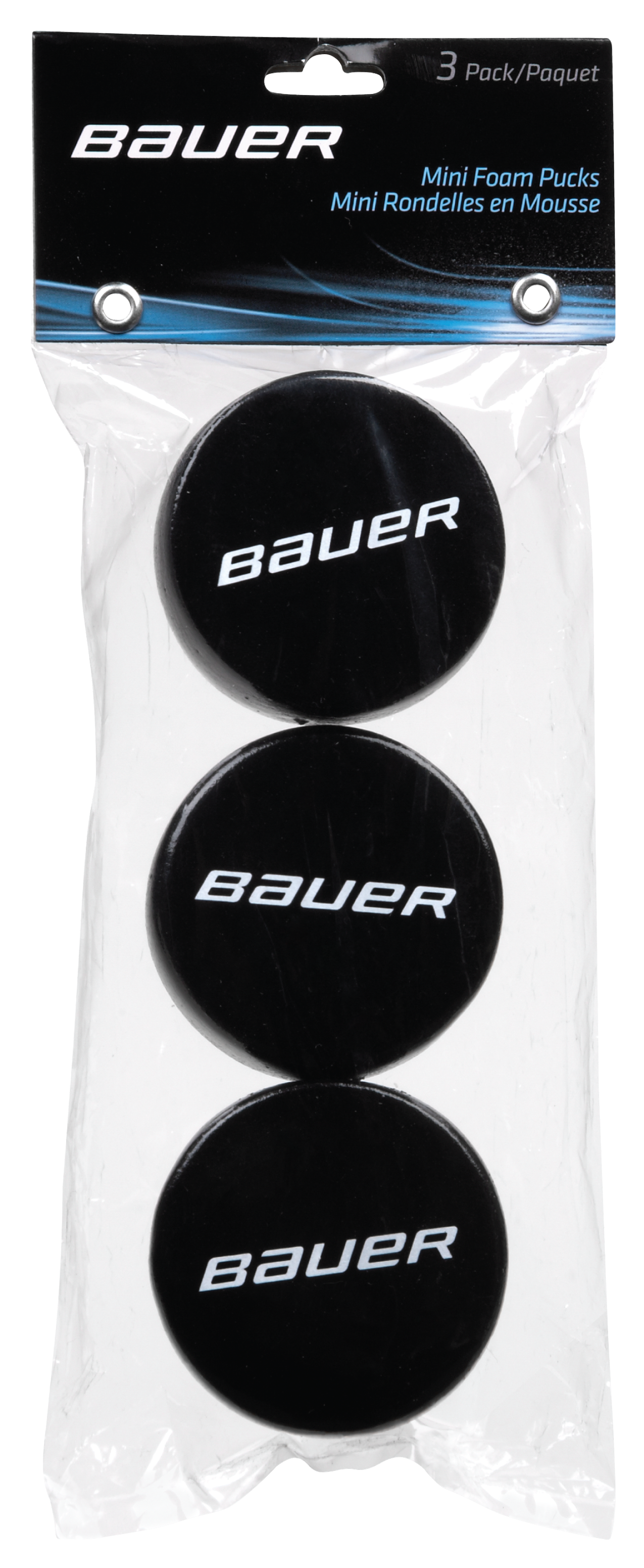 Mini Foam Hockey Puck (3 Pack) from Bauer