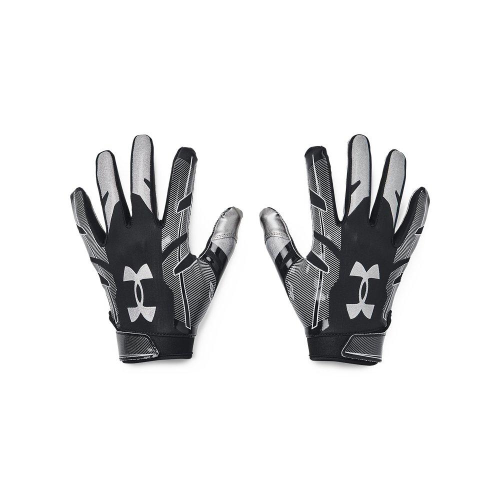 Silver football shop gloves