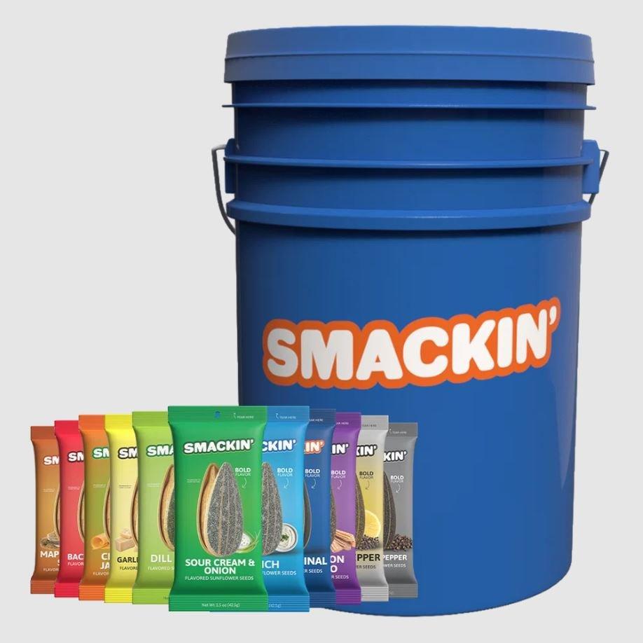 Sunflower Seeds Assorted Bucket 1.5oz Flavours, 54 Pack