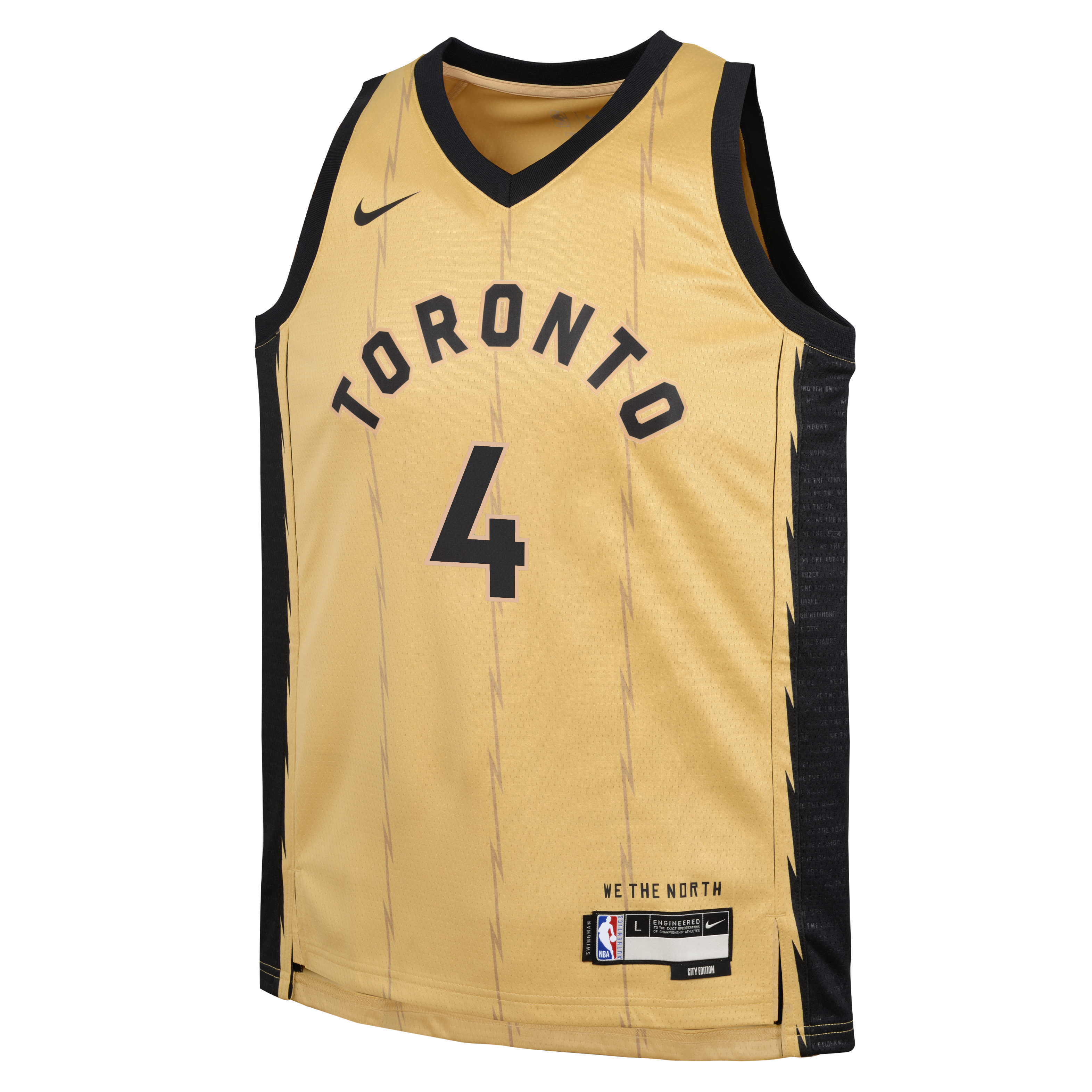 Toronto raptors best sale gold jersey