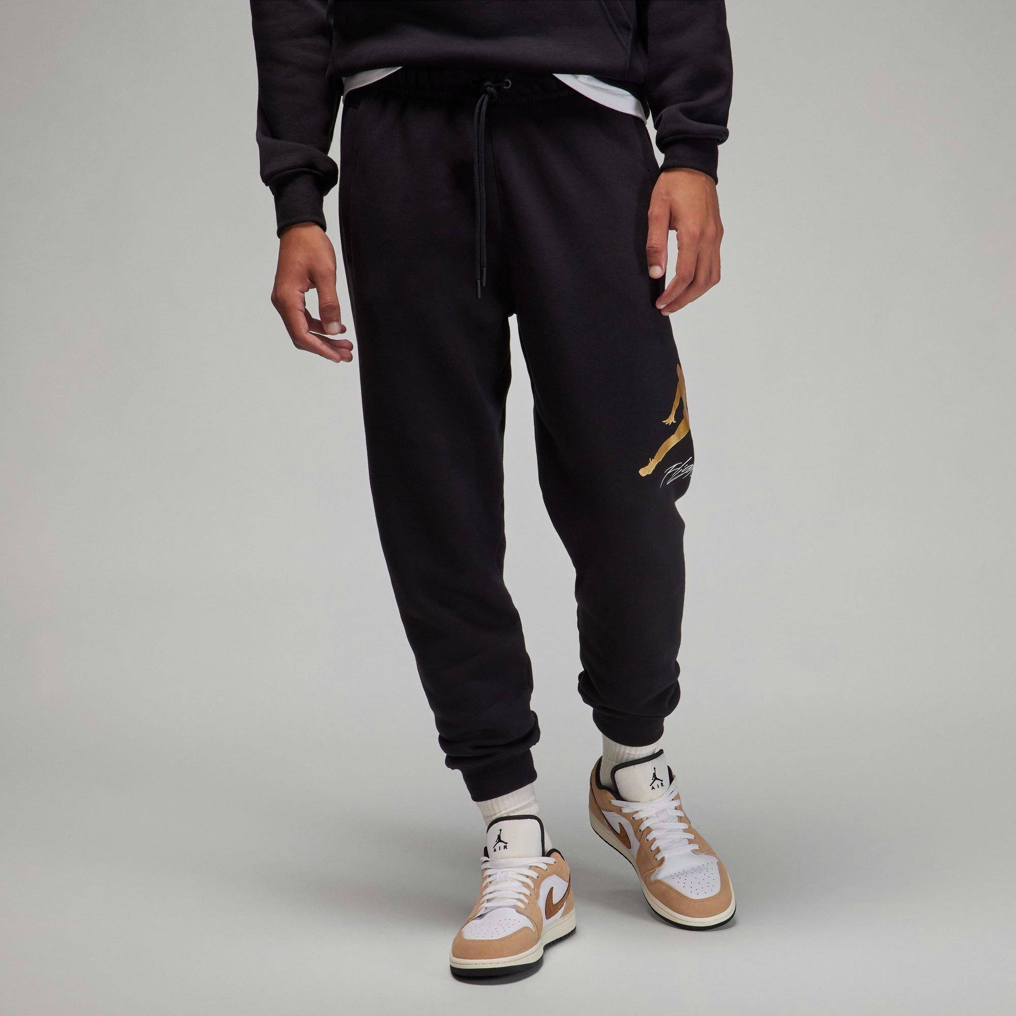 Jordan Essentials Fleece Pants Black - black/white