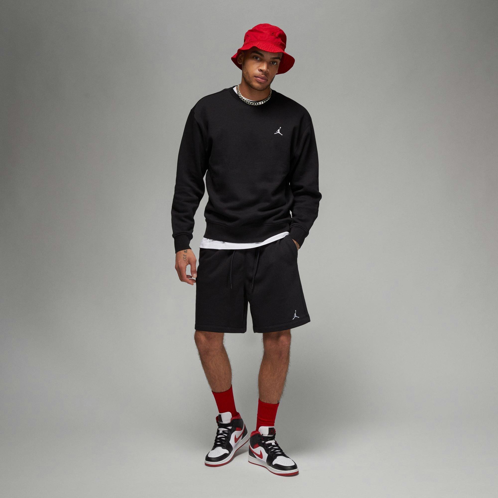 Jordan Essentials Fleece Crewneck Black / White