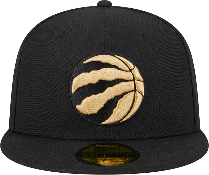 Black and gold store raptors hat