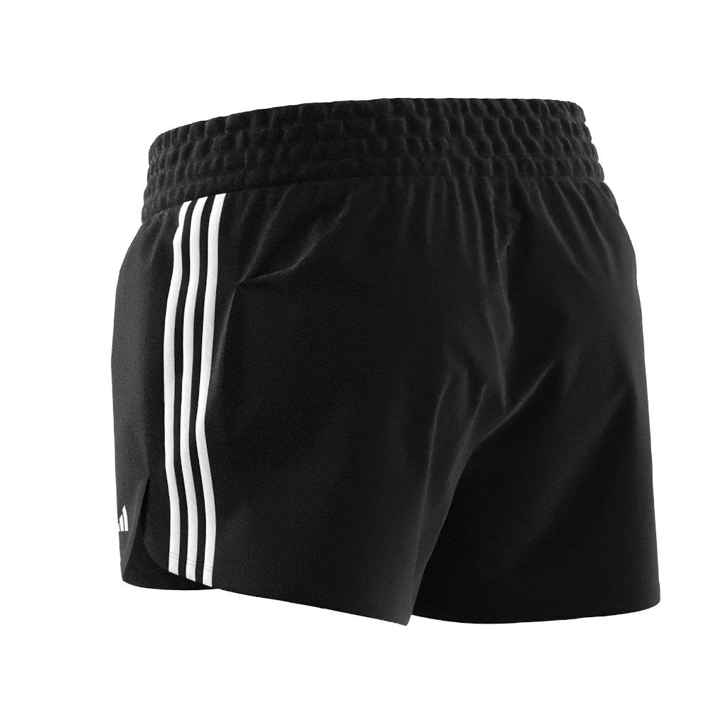 Women's Pacer Training 3Stripes Woven High Rise Shorts