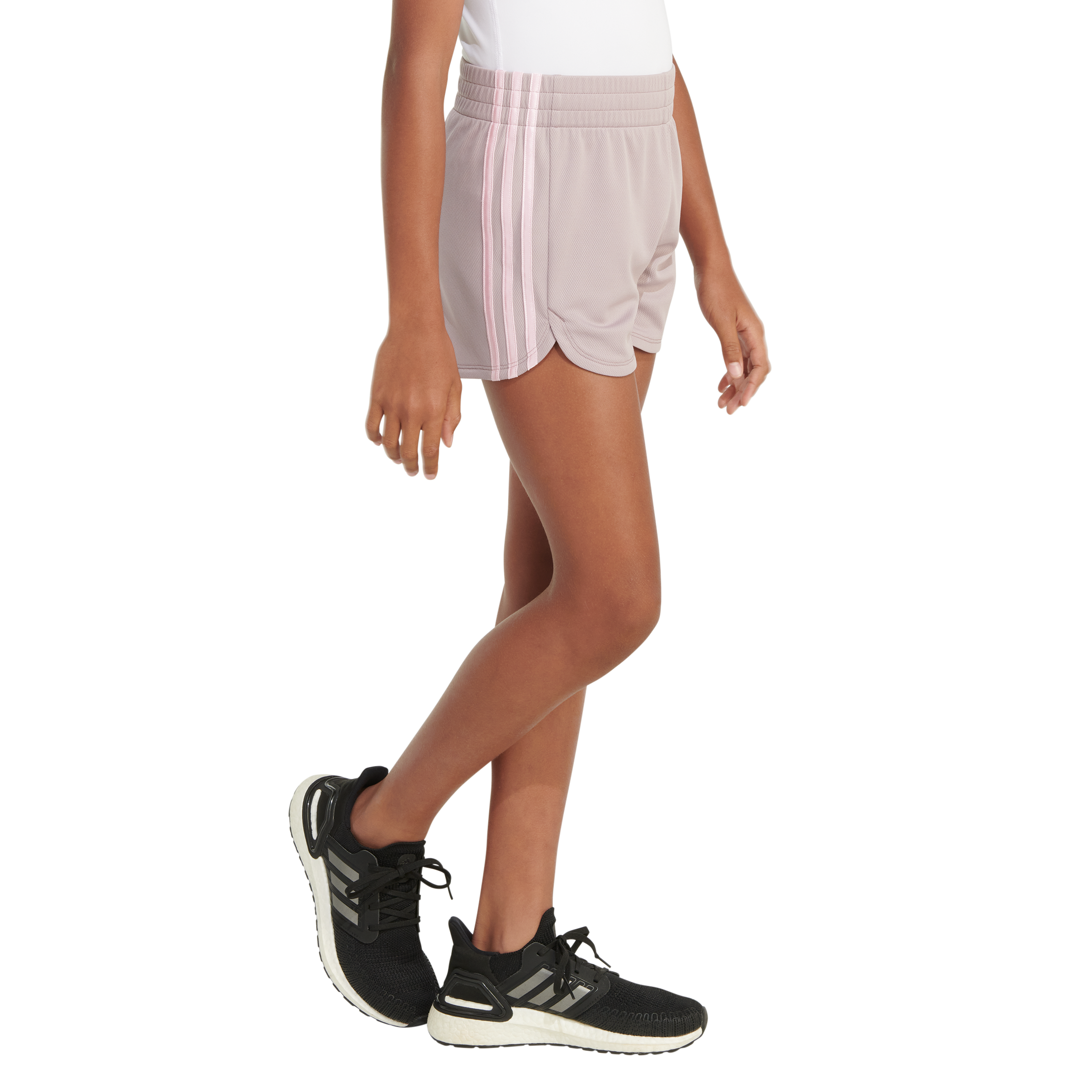 Girls' 3-Stripes Mesh Pacer Short