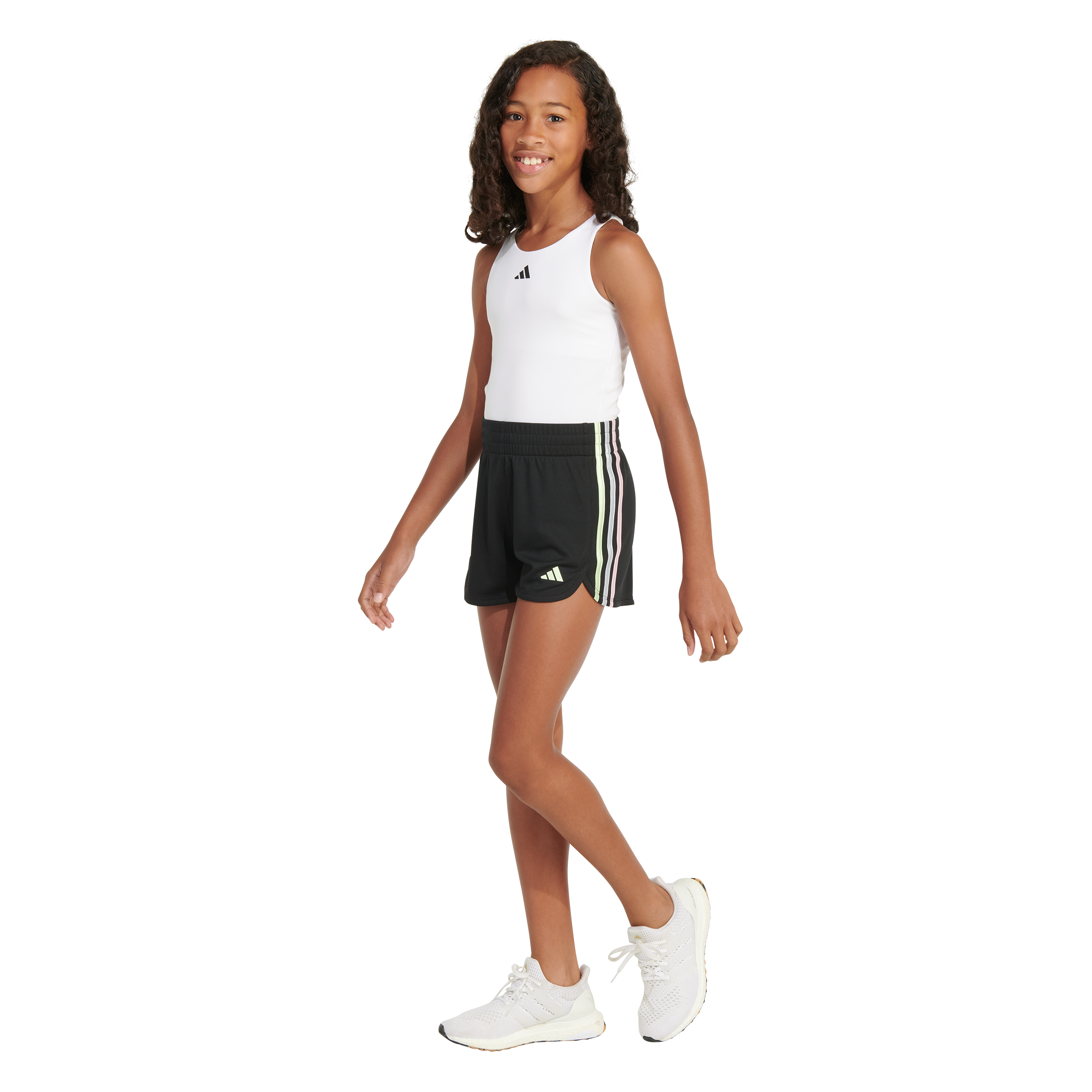 Girls' 3-Stripes Pacer Shorts