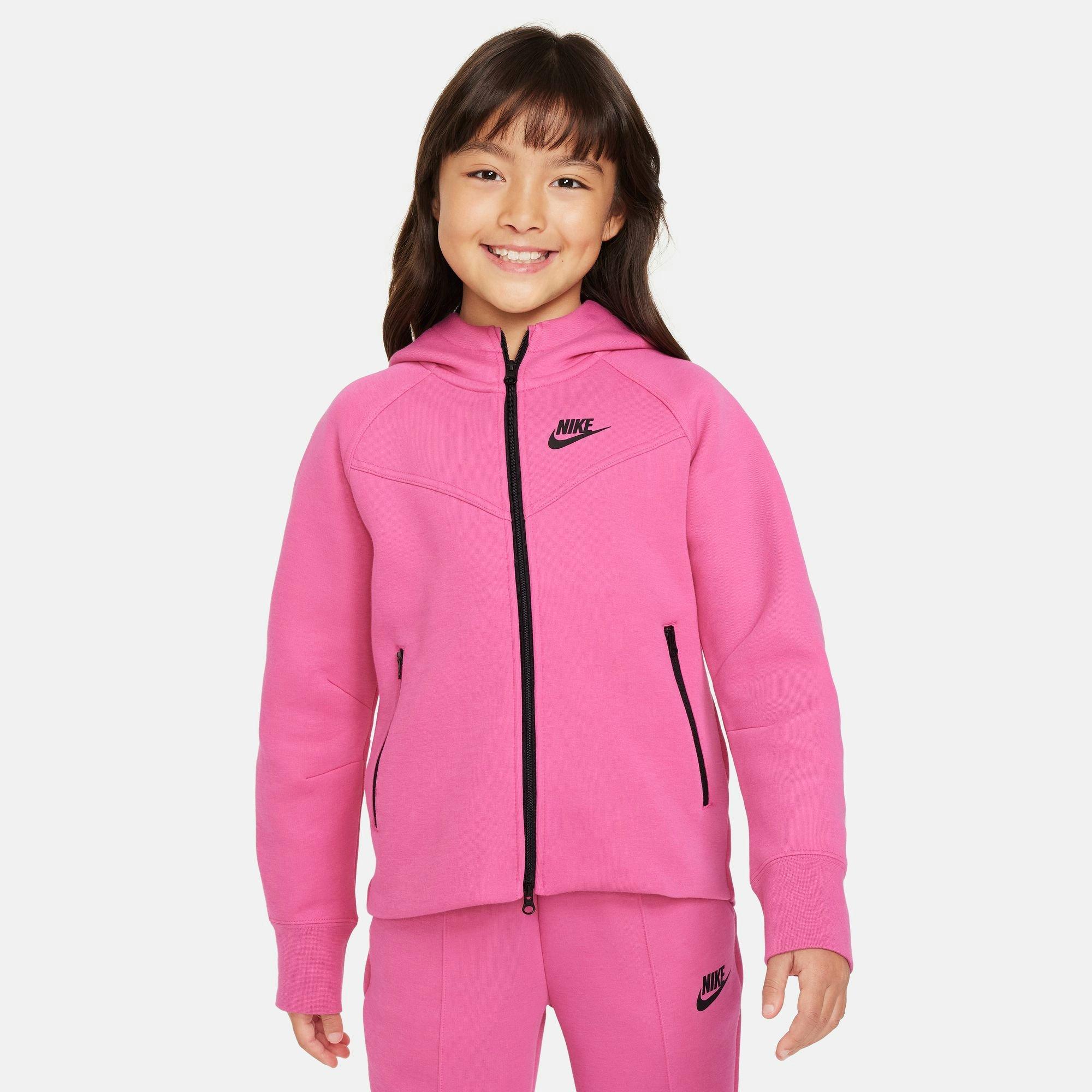 Girls pink nike hoodie best sale